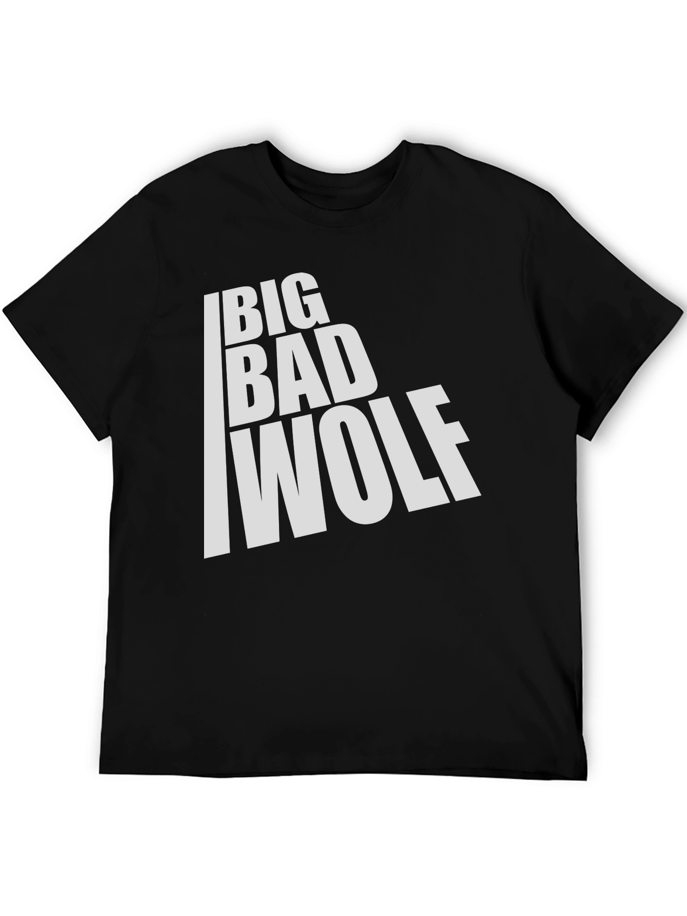 Big Bad Wolf Graphic T-Shirt - Black Cotton Tee