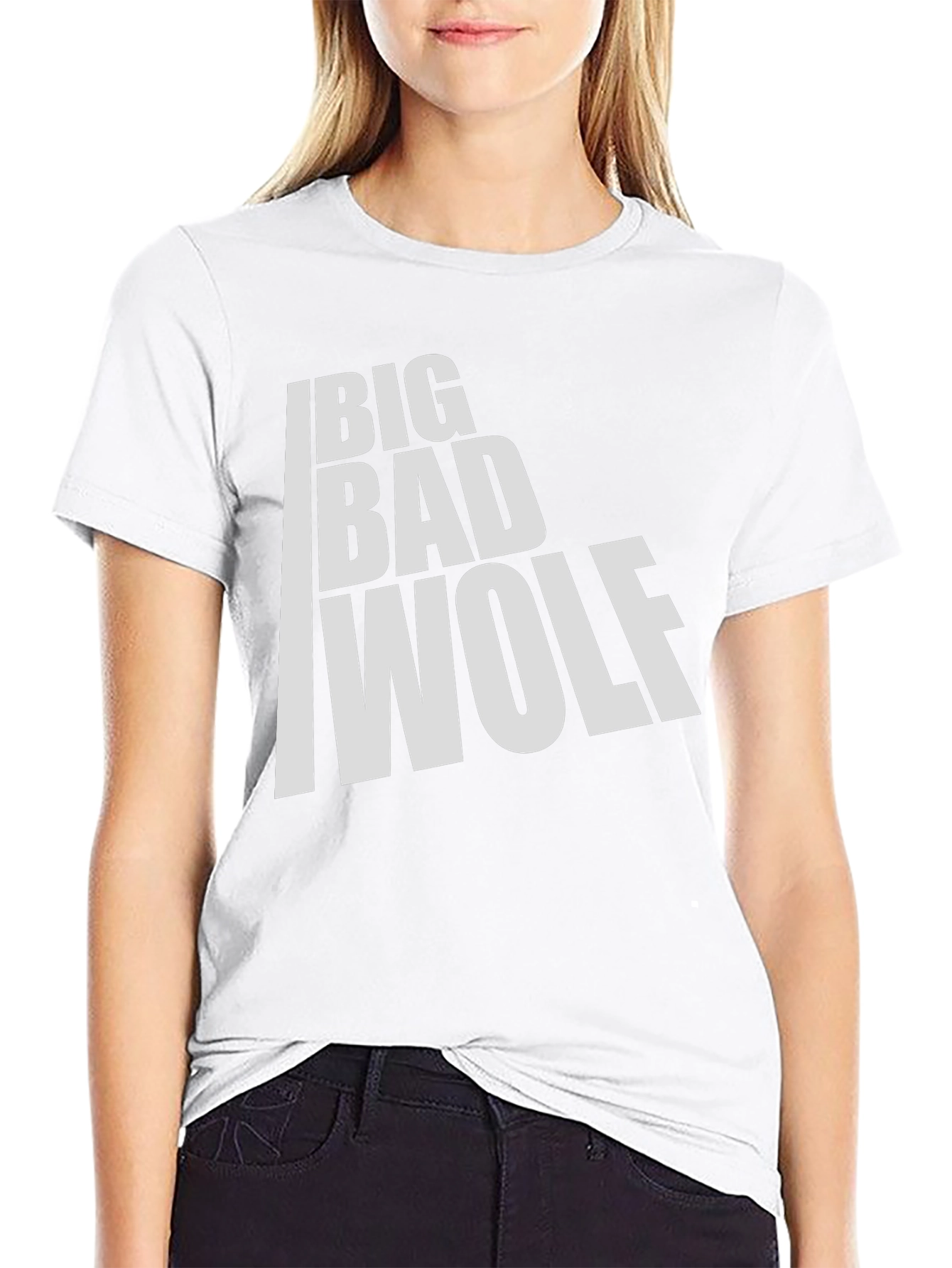 Big Bad Wolf Graphic T-Shirt - Black Cotton Tee