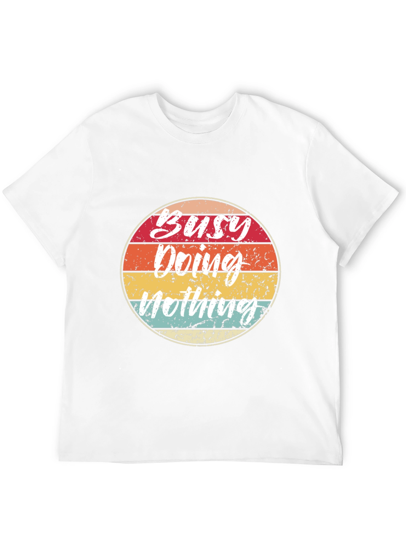 Busy Doing Nothing Retro Graphic Tee