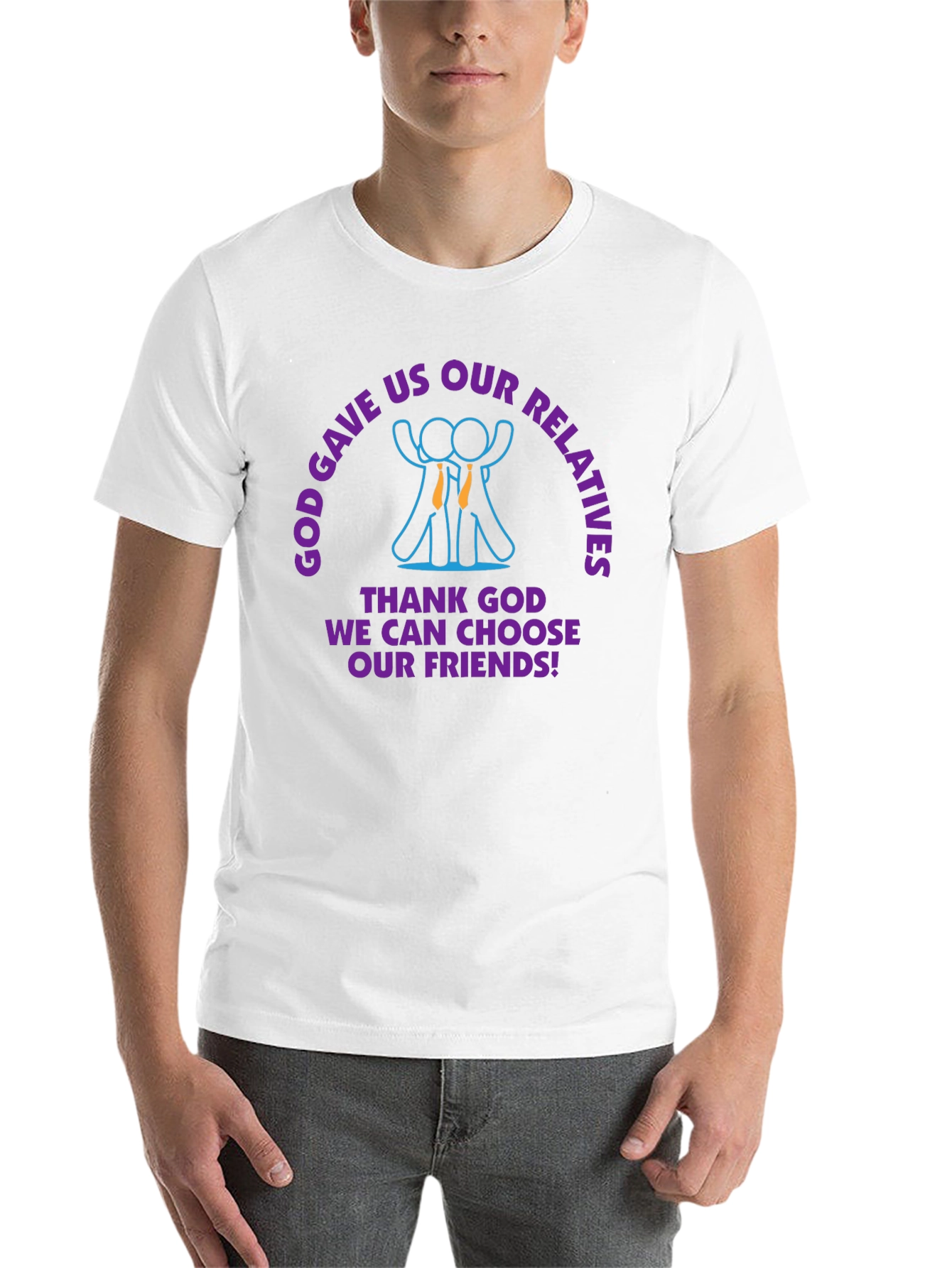 God Gave Us Relatives T-Shirt Funny Gift