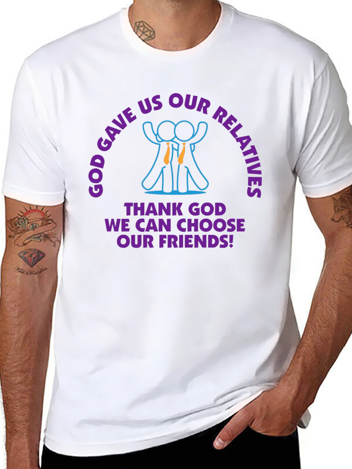 God Gave Us Relatives T-Shirt Funny Gift