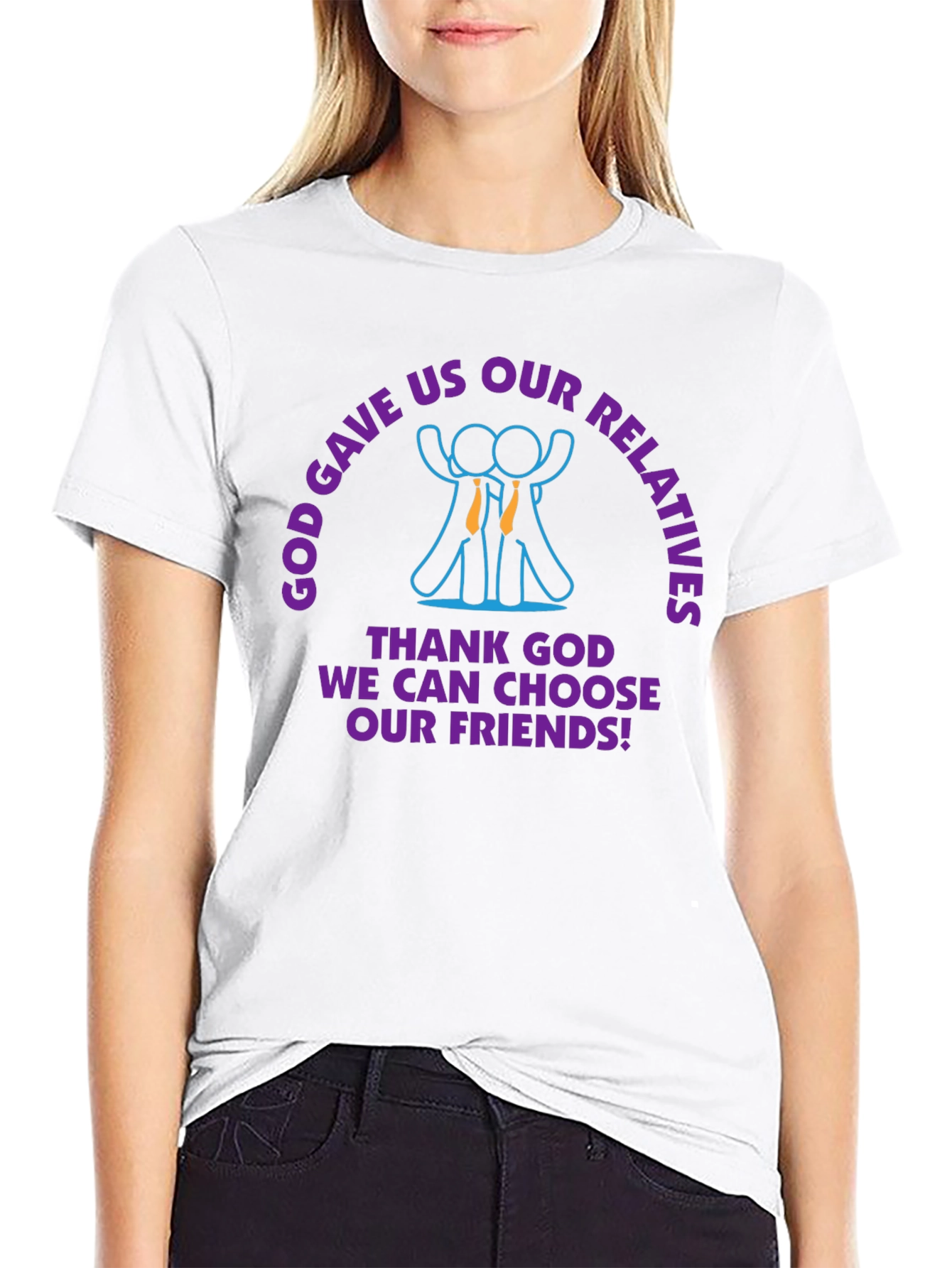 God Gave Us Relatives T-Shirt Funny Gift