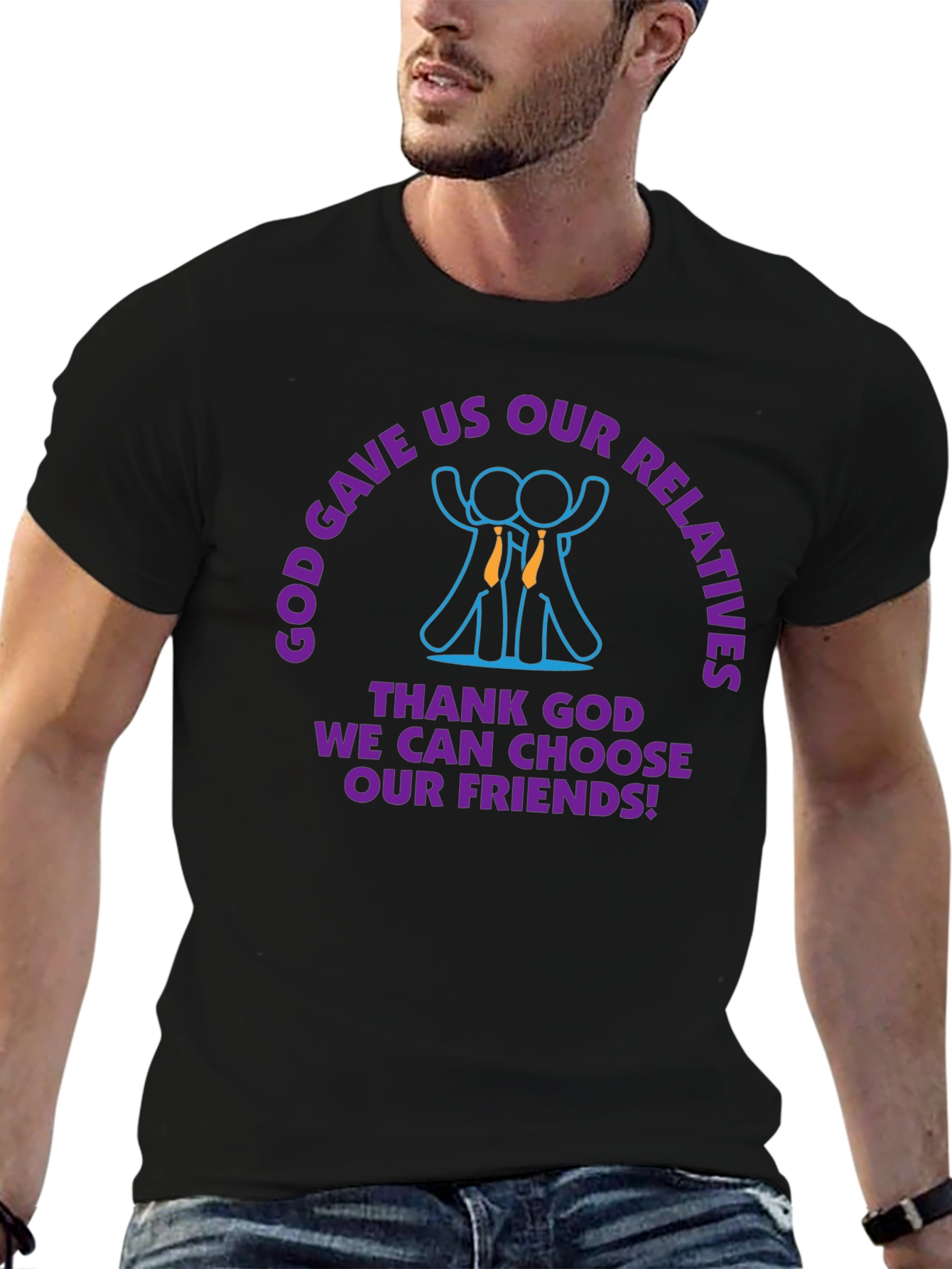 God Gave Us Relatives T-Shirt Funny Gift