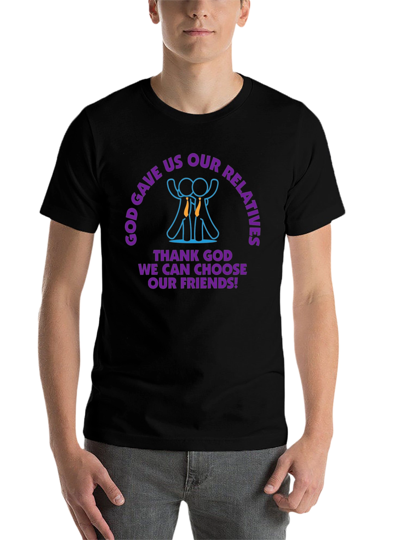 God Gave Us Relatives T-Shirt Funny Gift