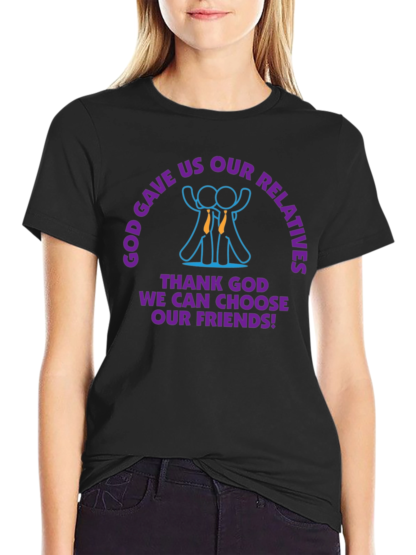 God Gave Us Relatives T-Shirt Funny Gift
