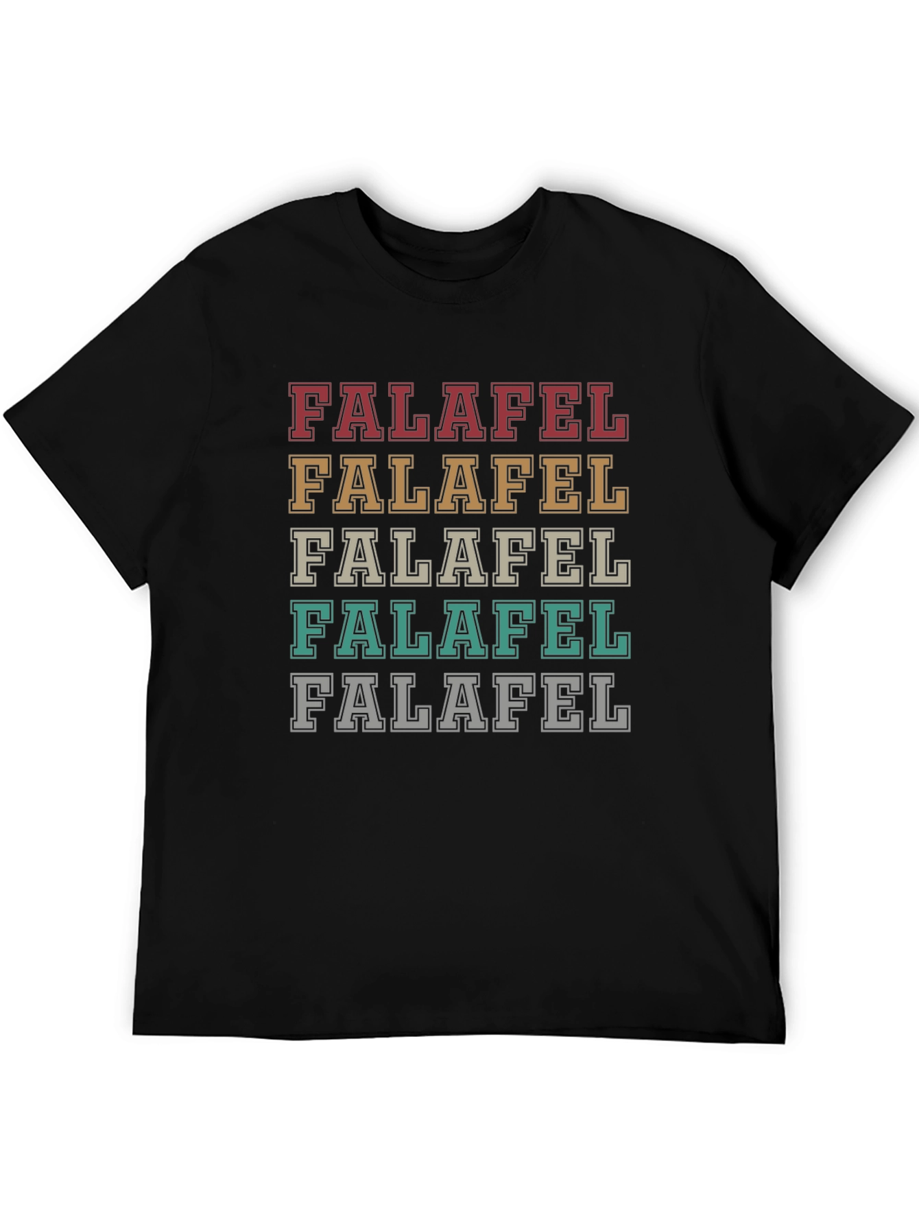 Falafel Stacked Graphic Tee - Stylish & Unique T-Shirt