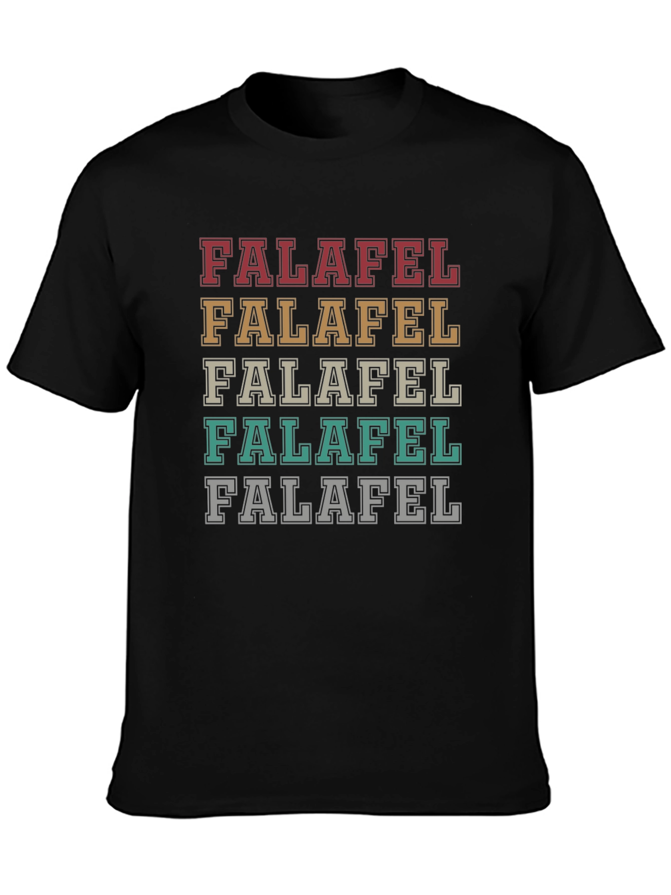 Falafel Stacked Graphic Tee - Stylish & Unique T-Shirt