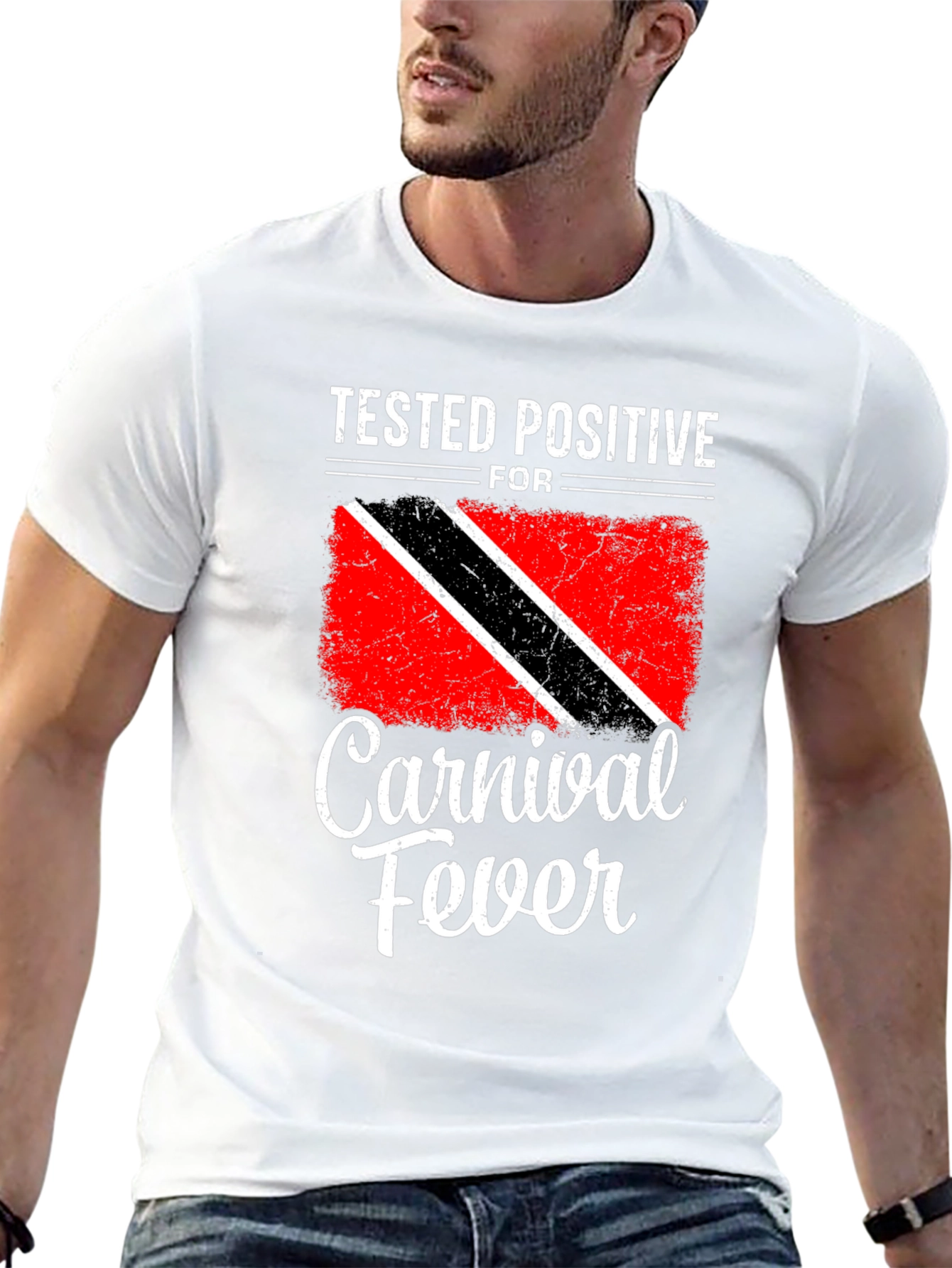 Carnival Fever Tee - Trinidad Flag Inspired Graphic
