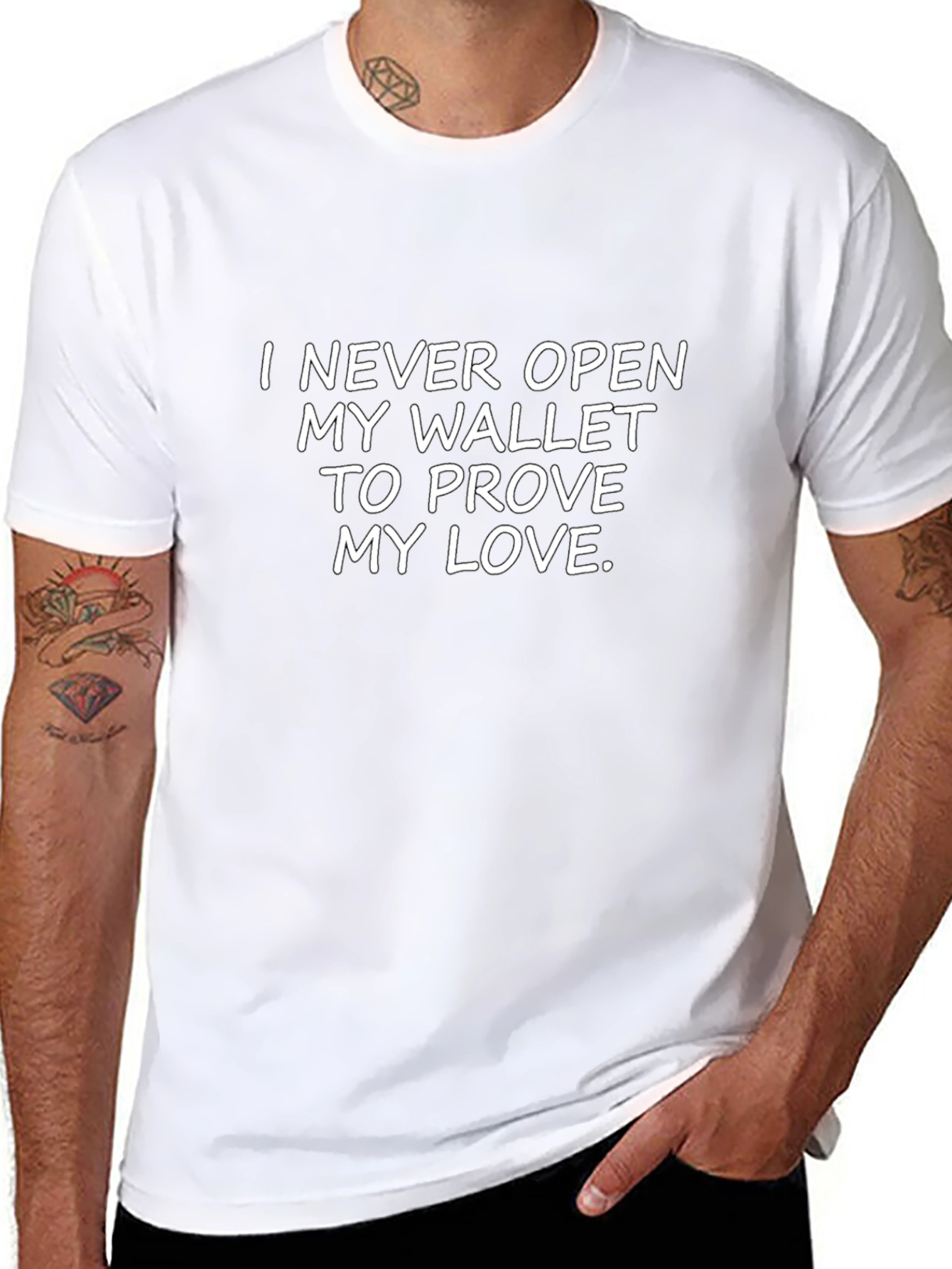 Funny I Never Open My Wallet Graphic Tee