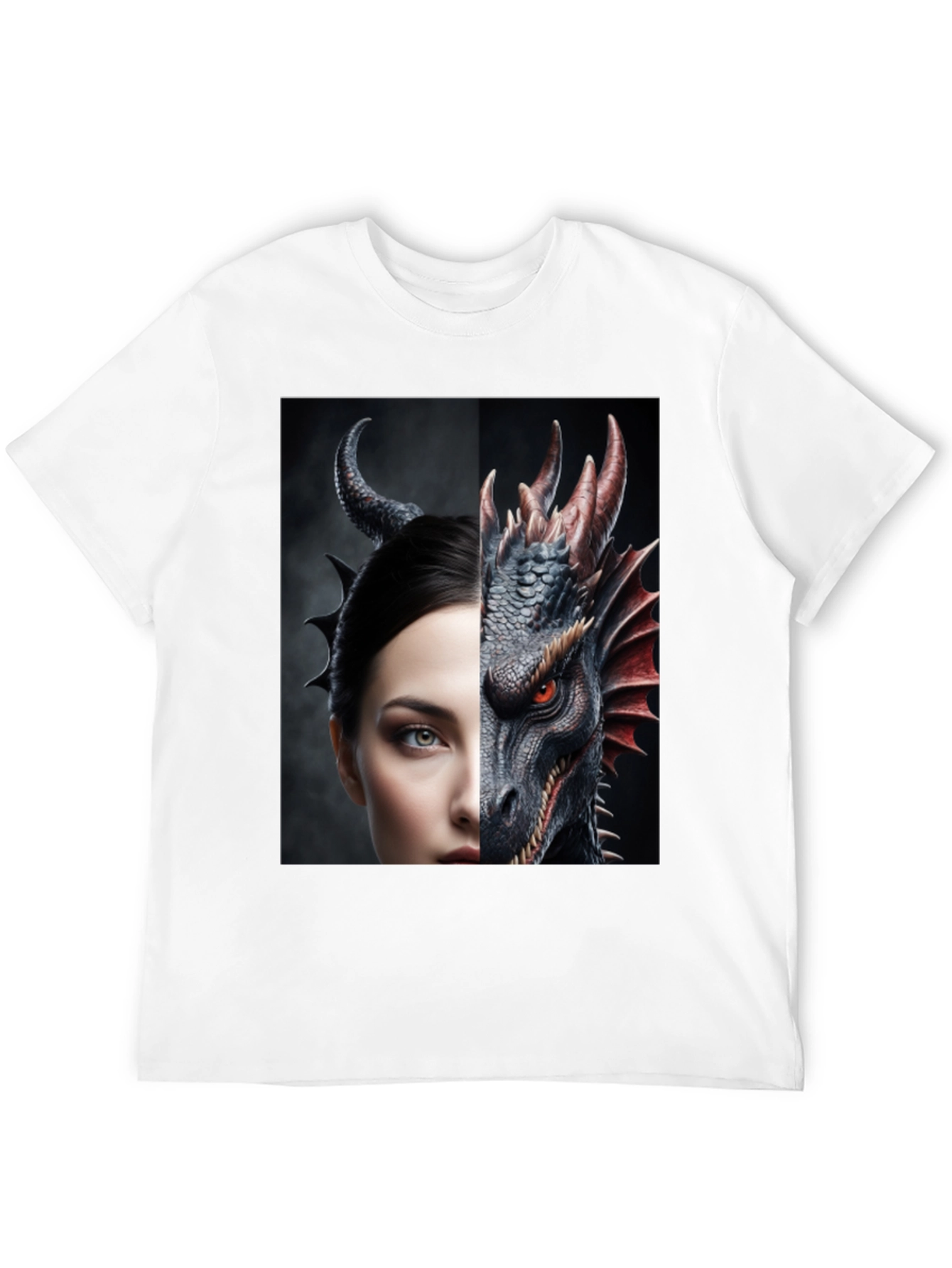Dragon and Woman Graphic Tee