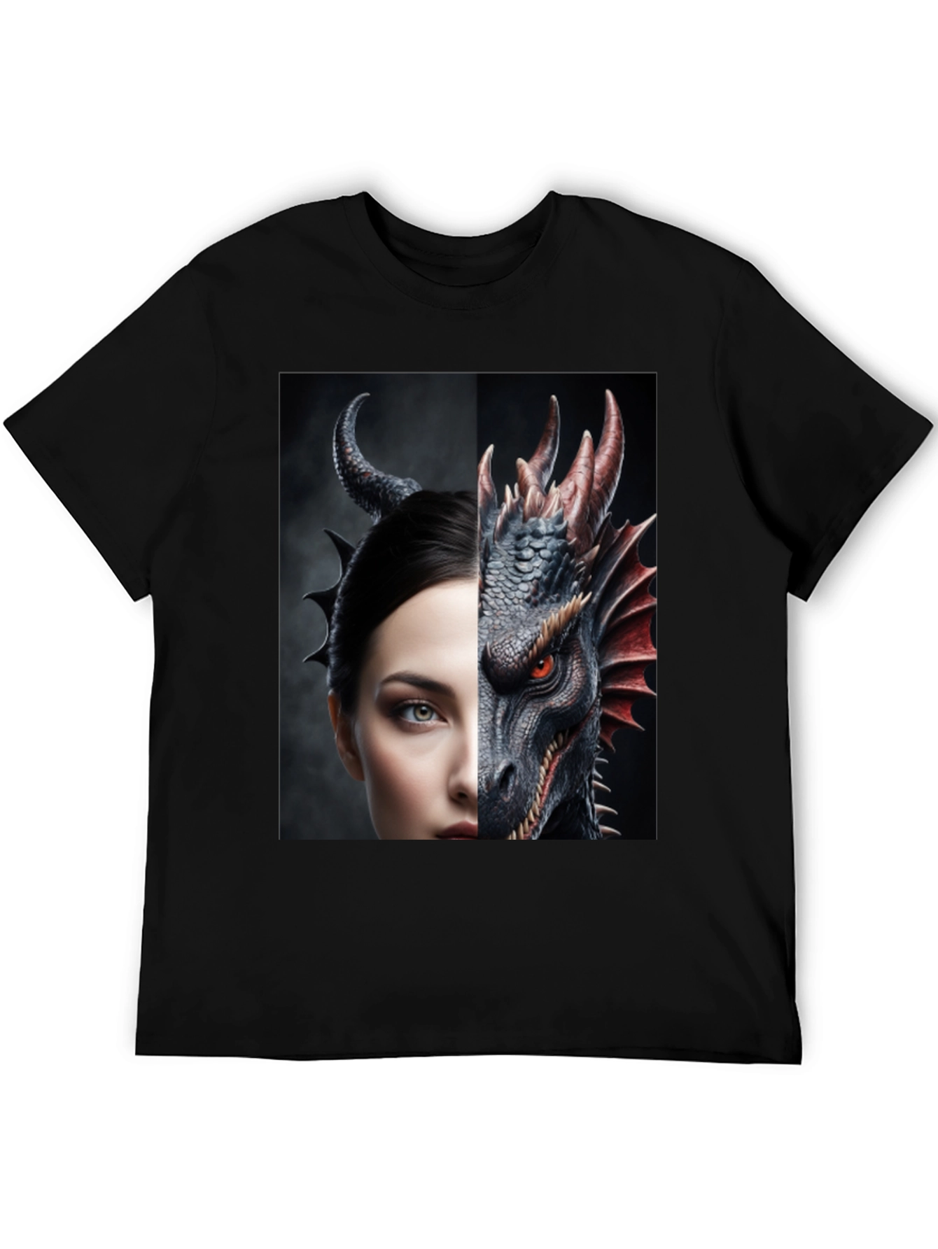 Dragon and Woman Graphic Tee