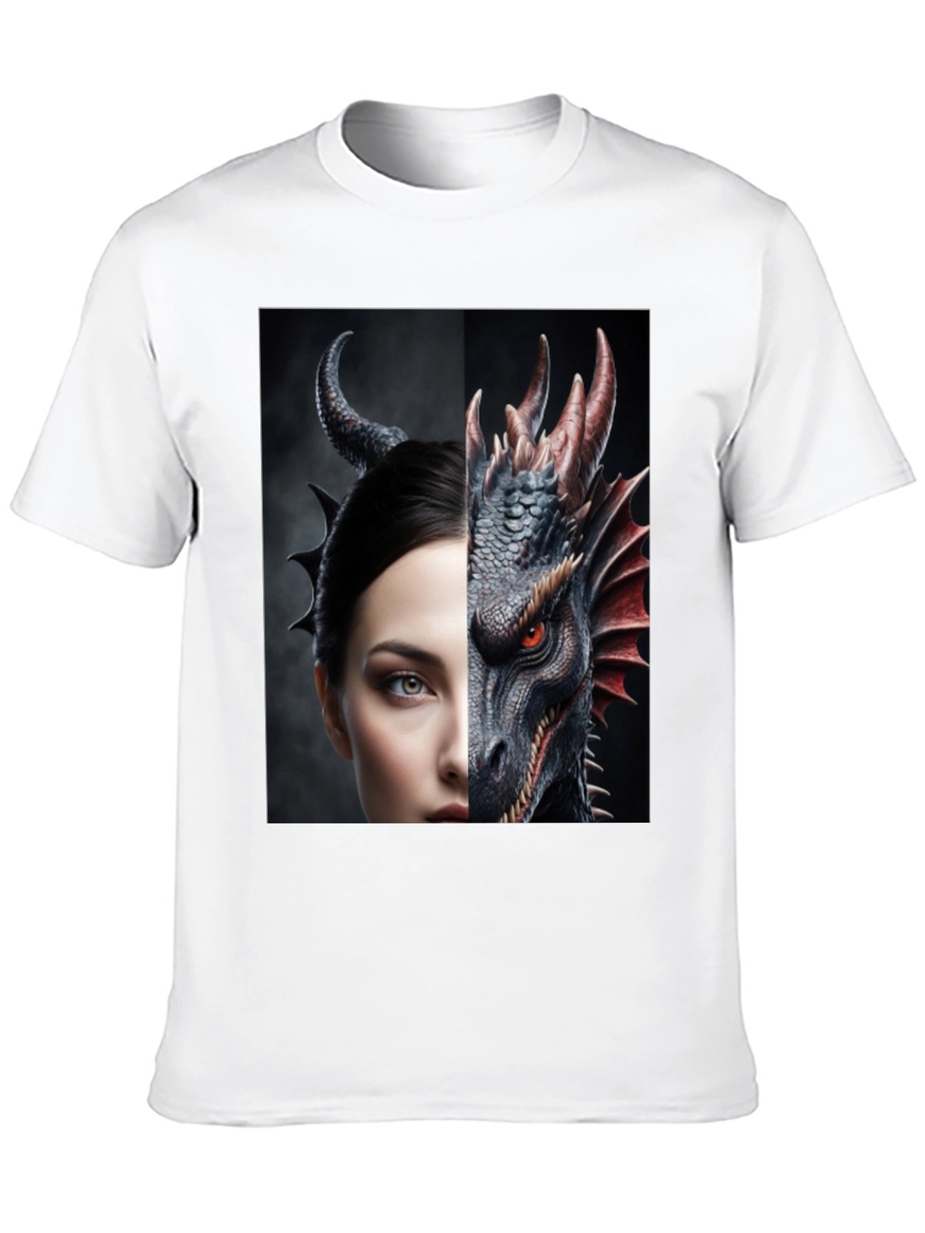 Dragon and Woman Graphic Tee