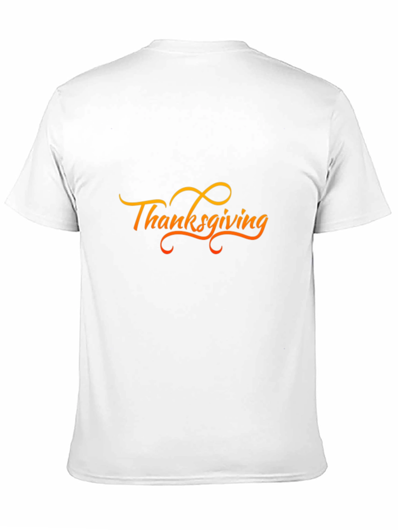 Thanksgiving Graphic Print Black T-Shirt