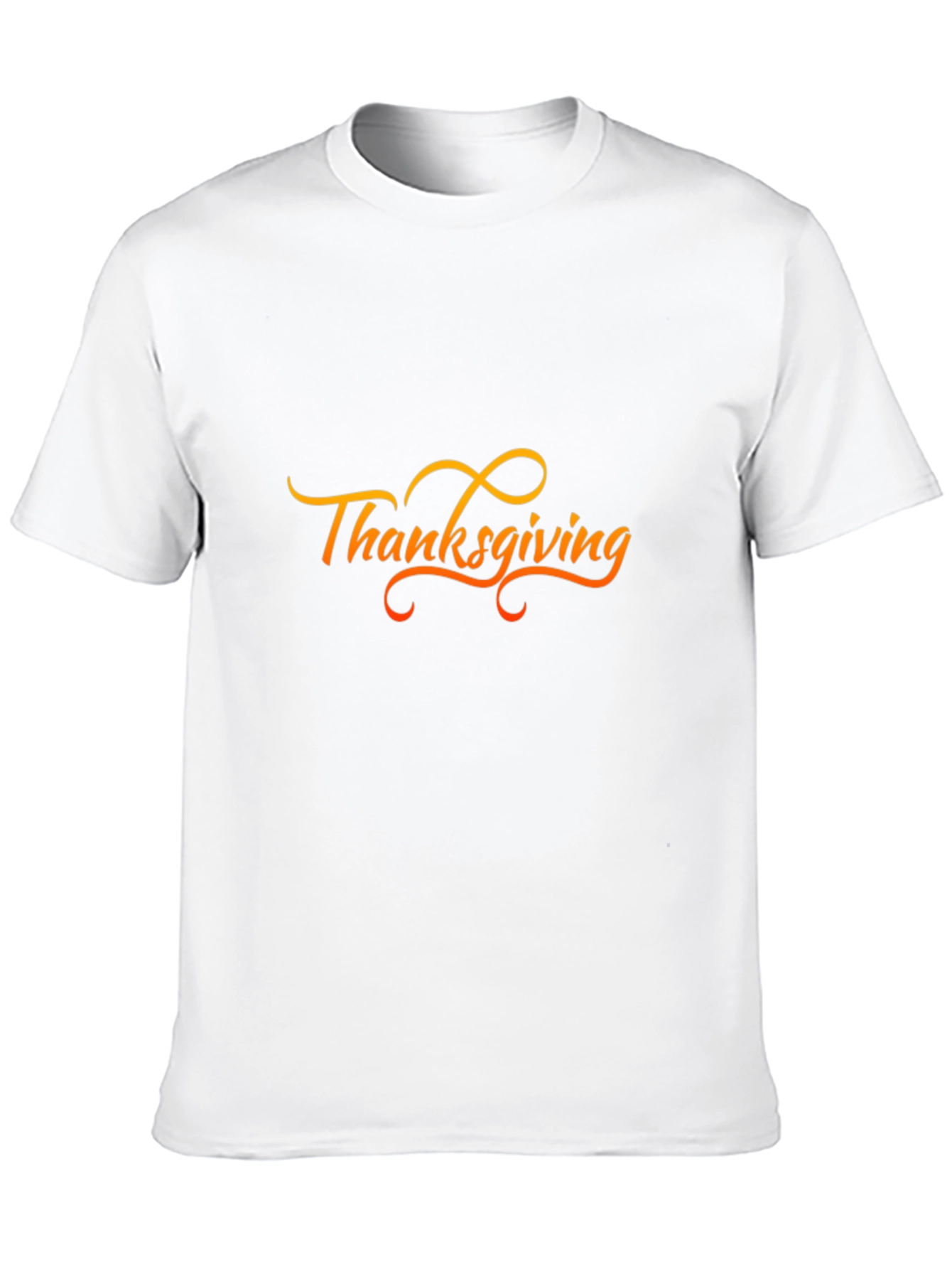 Thanksgiving Graphic Print Black T-Shirt