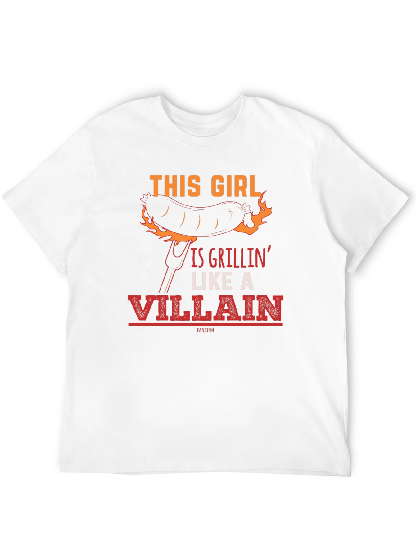 This Girl Is Grillin Like A Villain Funny T-Shirt