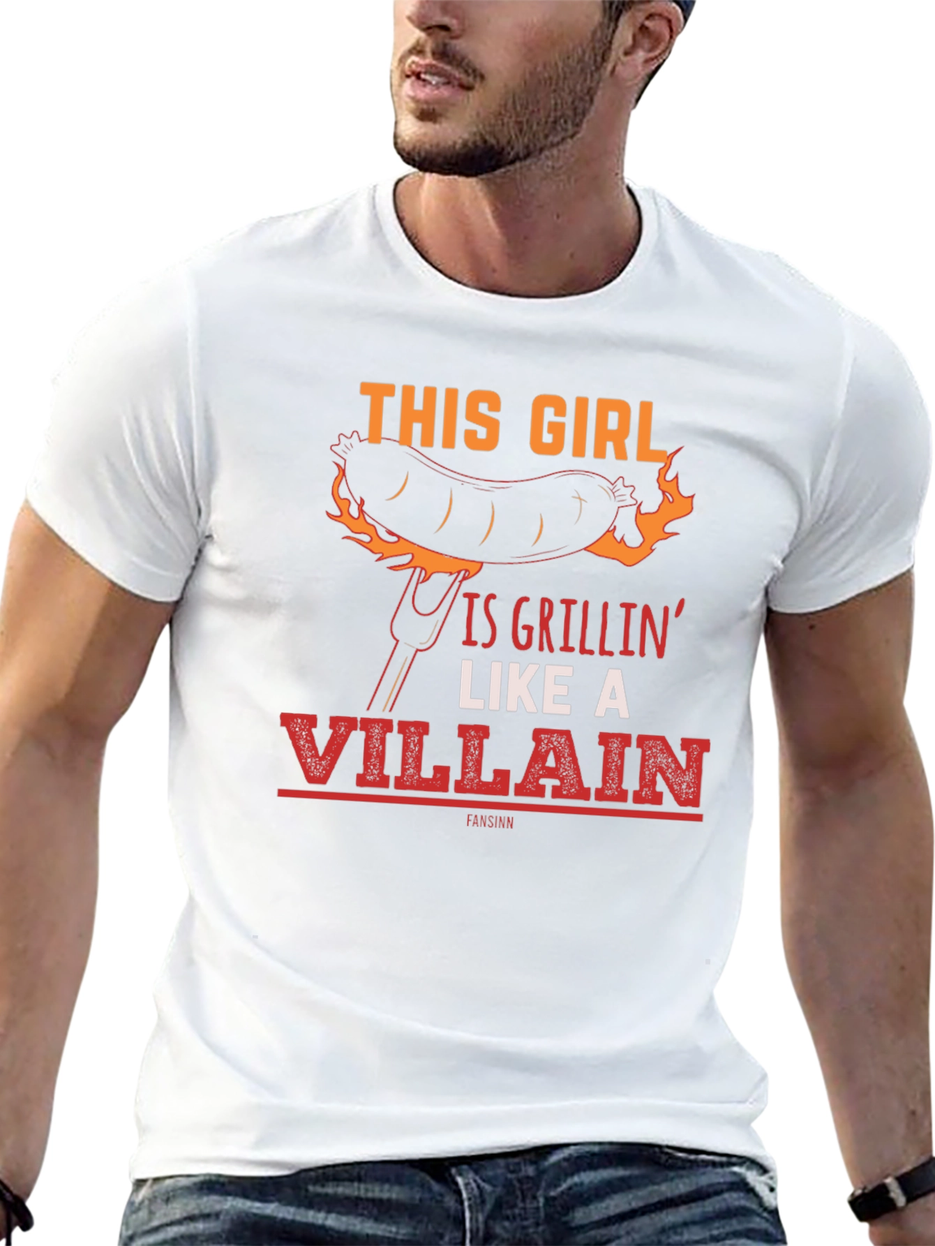 This Girl Is Grillin Like A Villain Funny T-Shirt