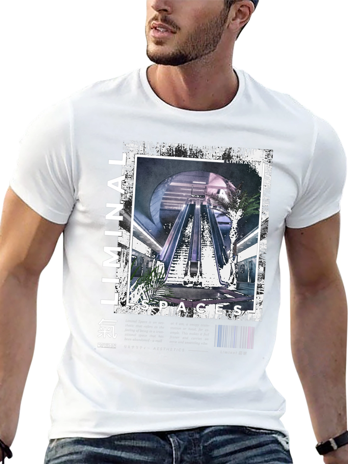 Liminal Spaces Graphic T-Shirt - Black