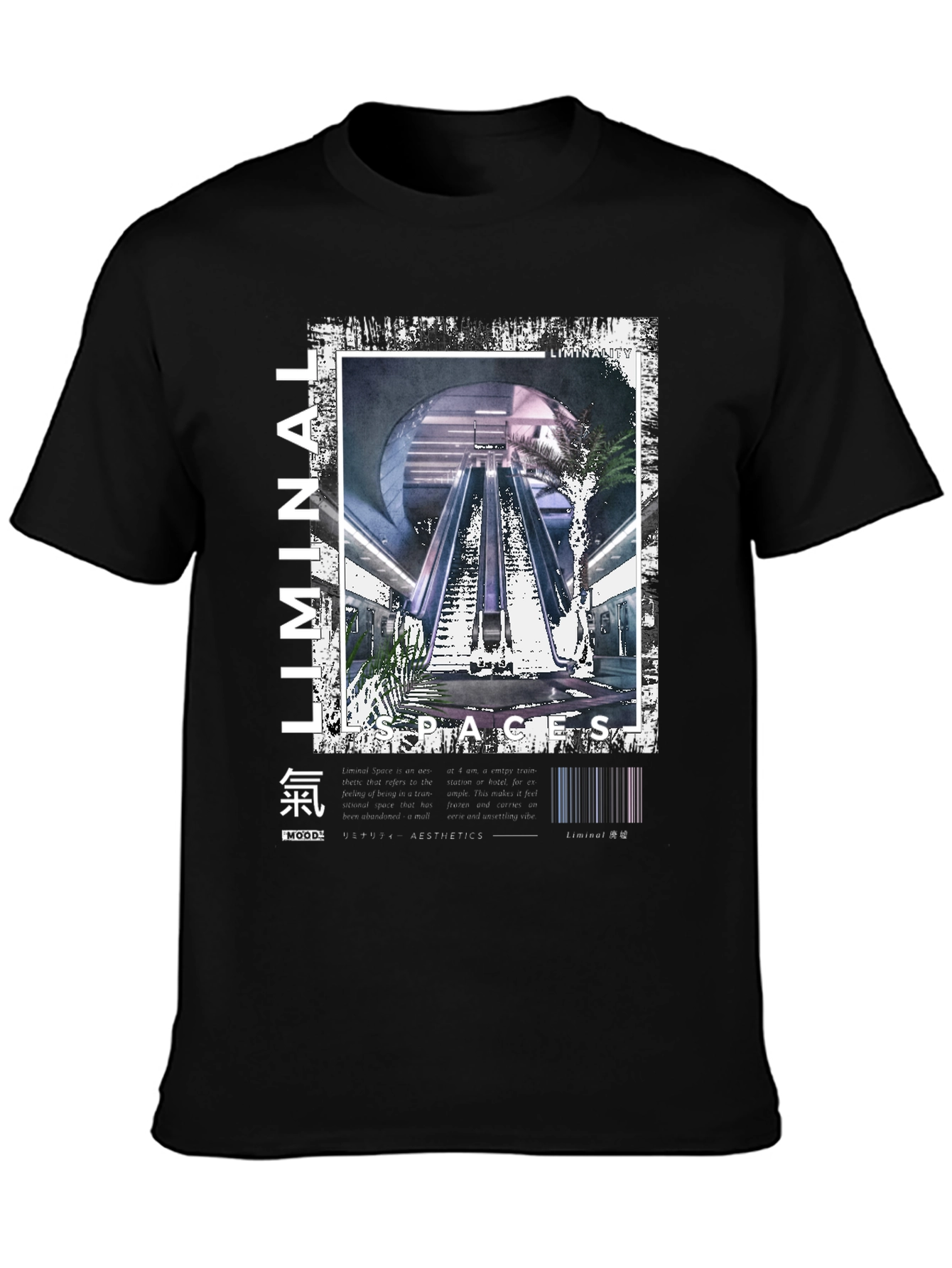 Liminal Spaces Graphic T-Shirt - Black