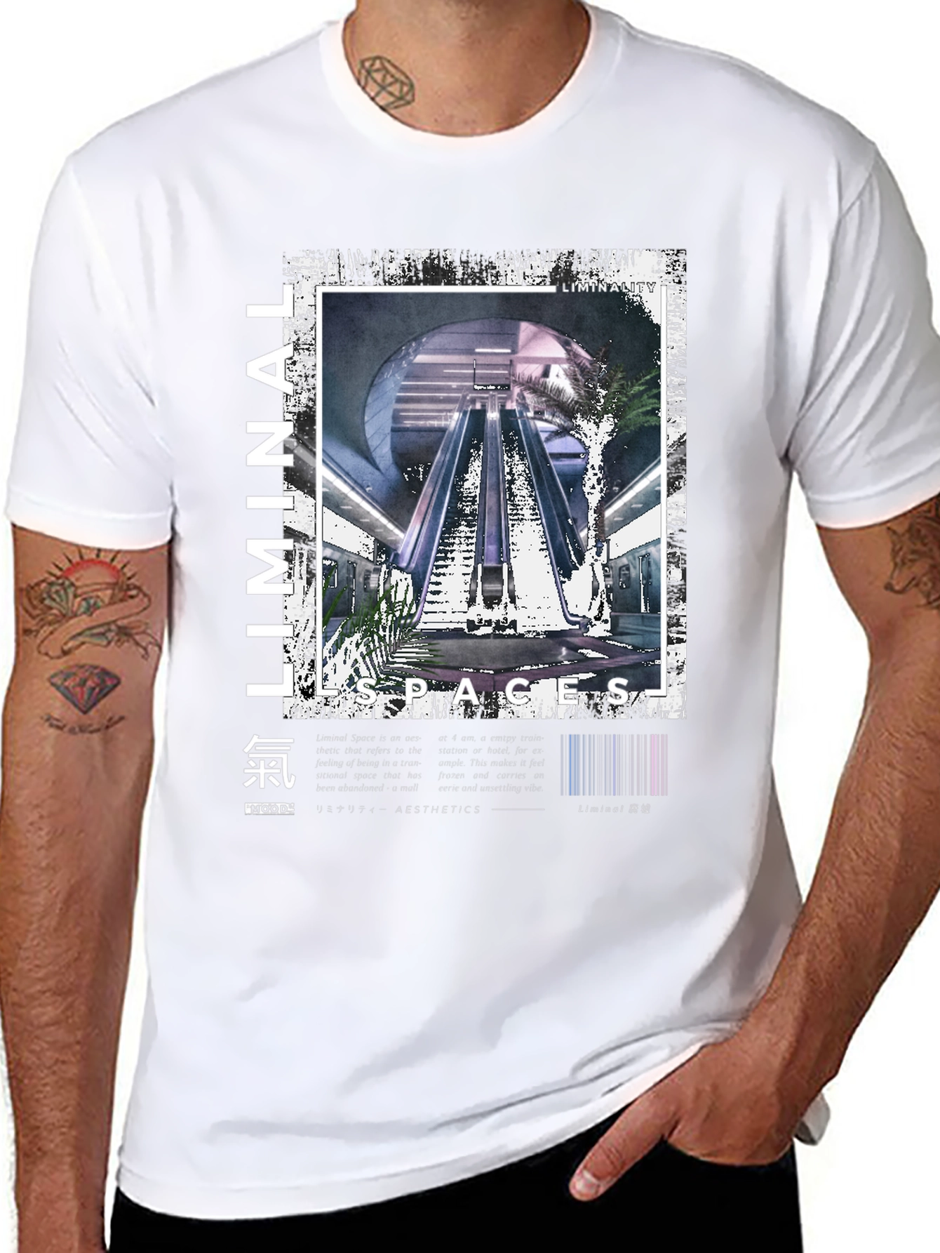 Liminal Spaces Graphic T-Shirt - Black