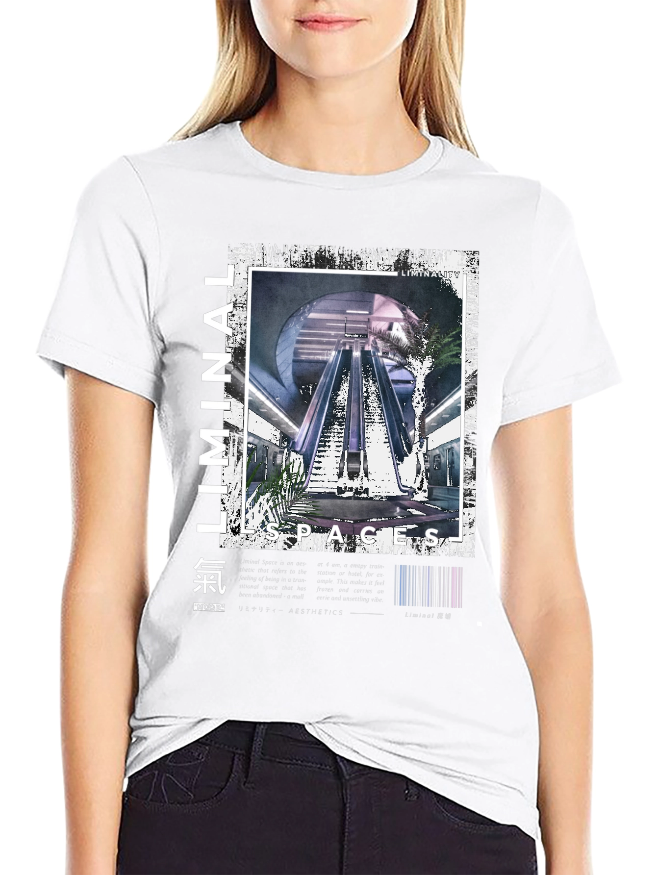 Liminal Spaces Graphic T-Shirt - Black