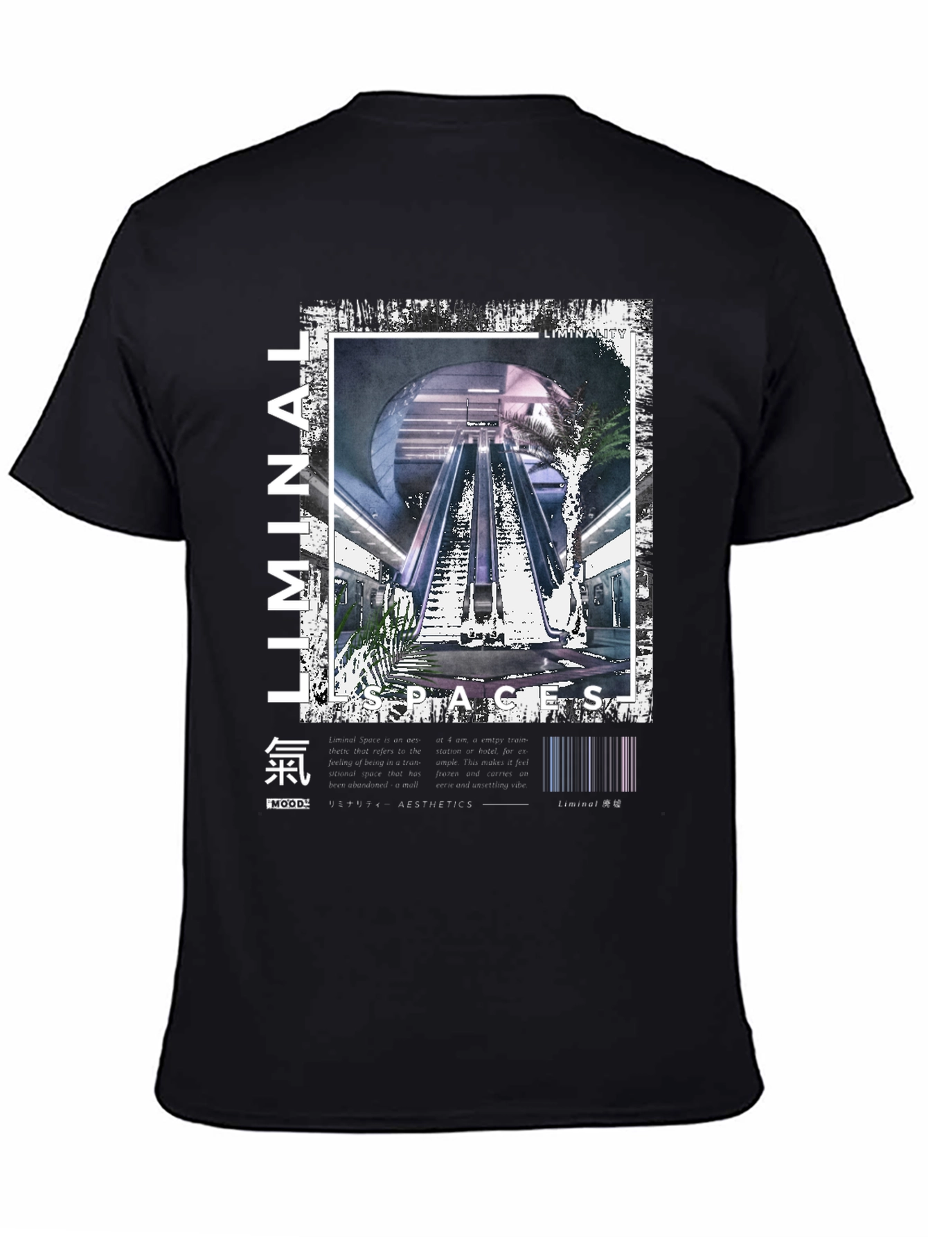 Liminal Spaces Graphic T-Shirt - Black