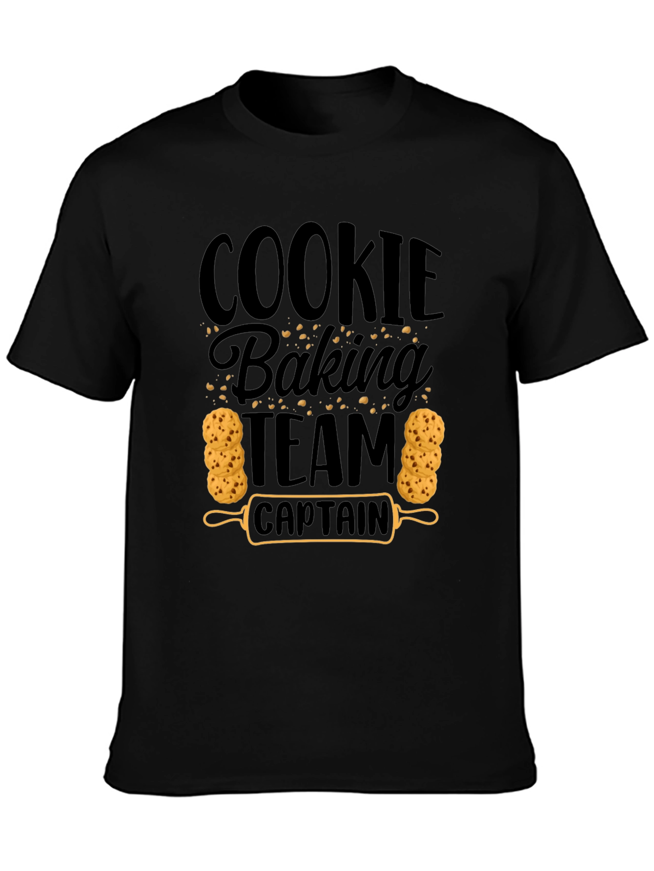 Cookie Baking Team Captain Black T-Shirt