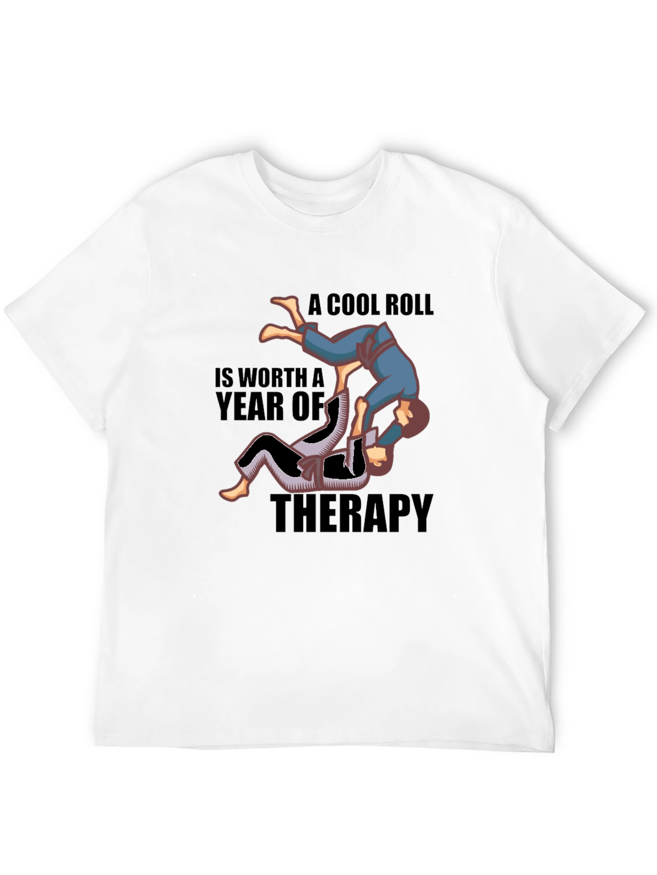 Cool Roll Jiu Jitsu Therapy Graphic T-Shirt