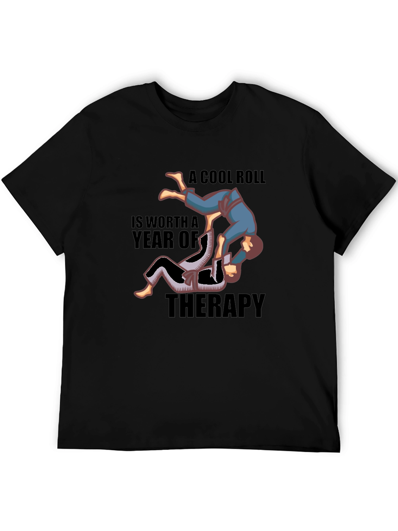 Cool Roll Jiu Jitsu Therapy Graphic T-Shirt