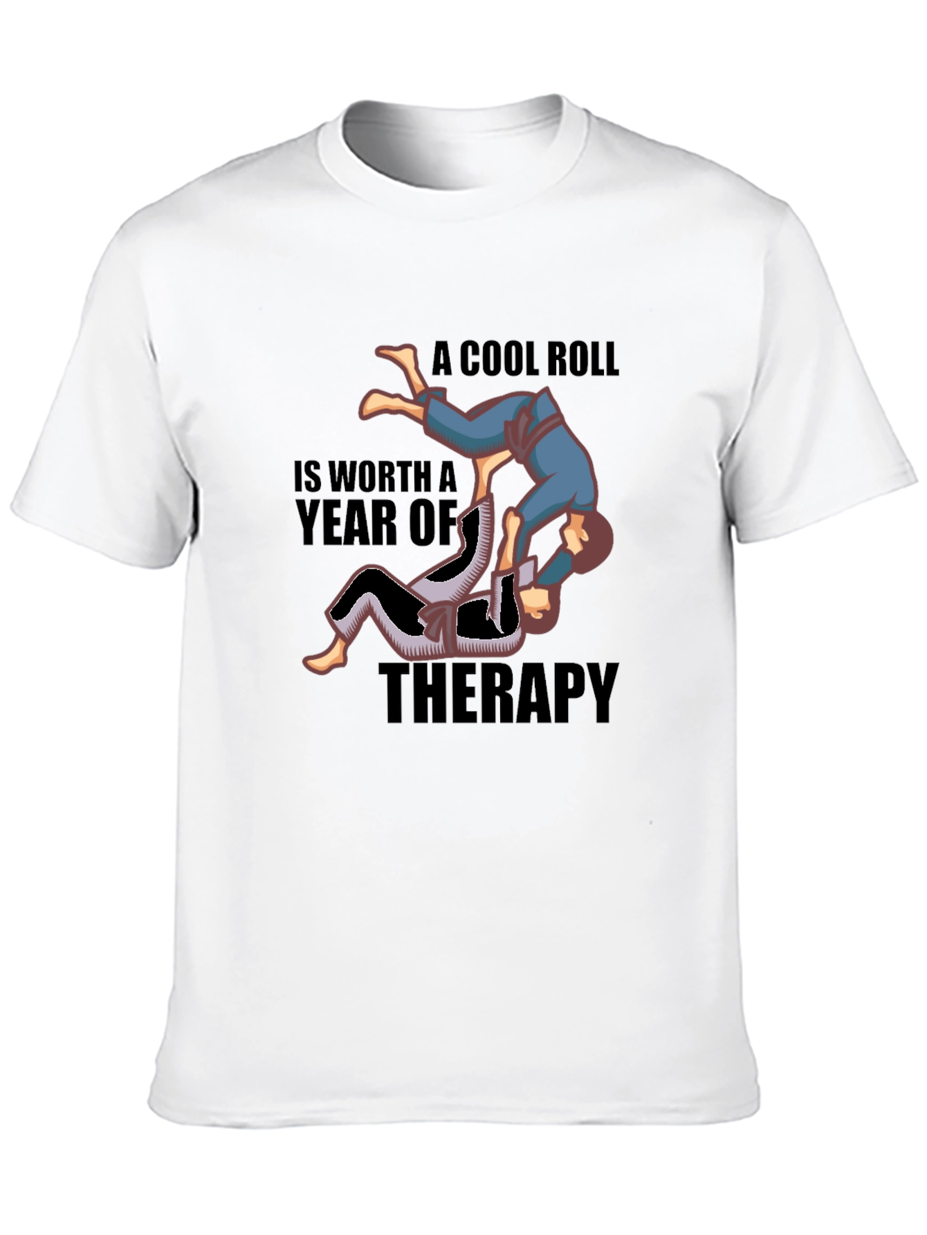Cool Roll Jiu Jitsu Therapy Graphic T-Shirt