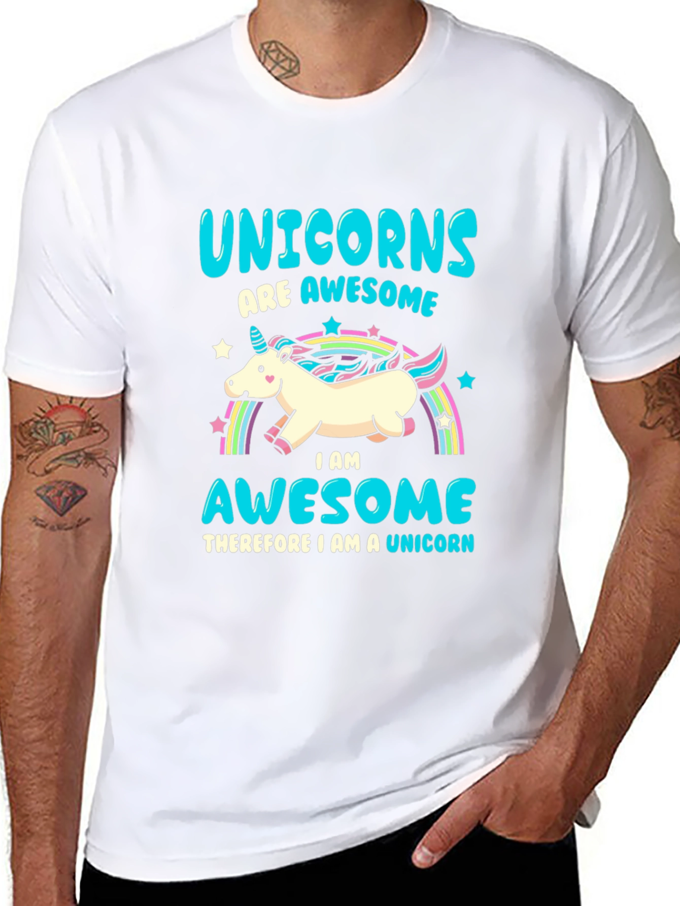 Unicorns Are Awesome Graphic Tee
