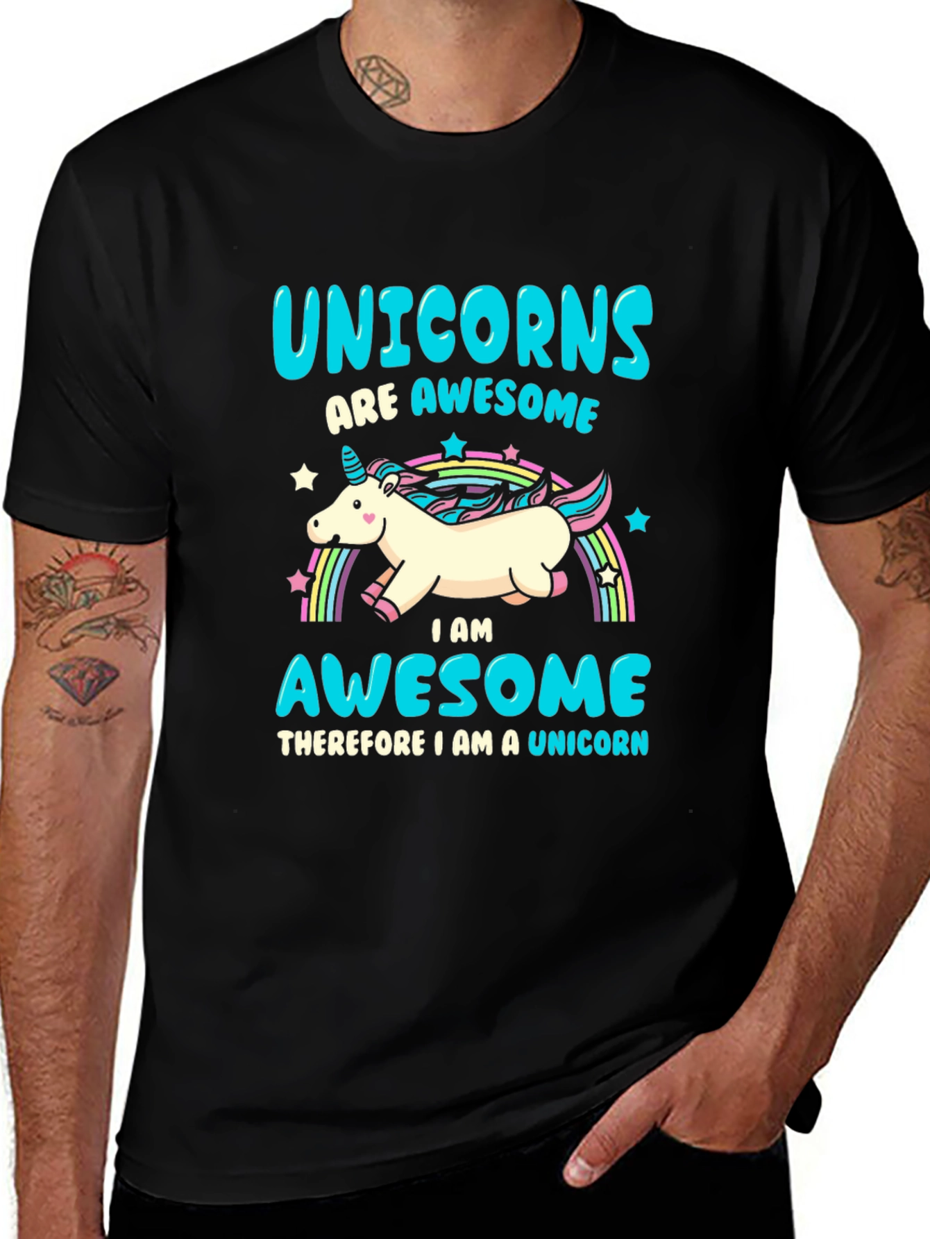 Unicorns Are Awesome Graphic Tee