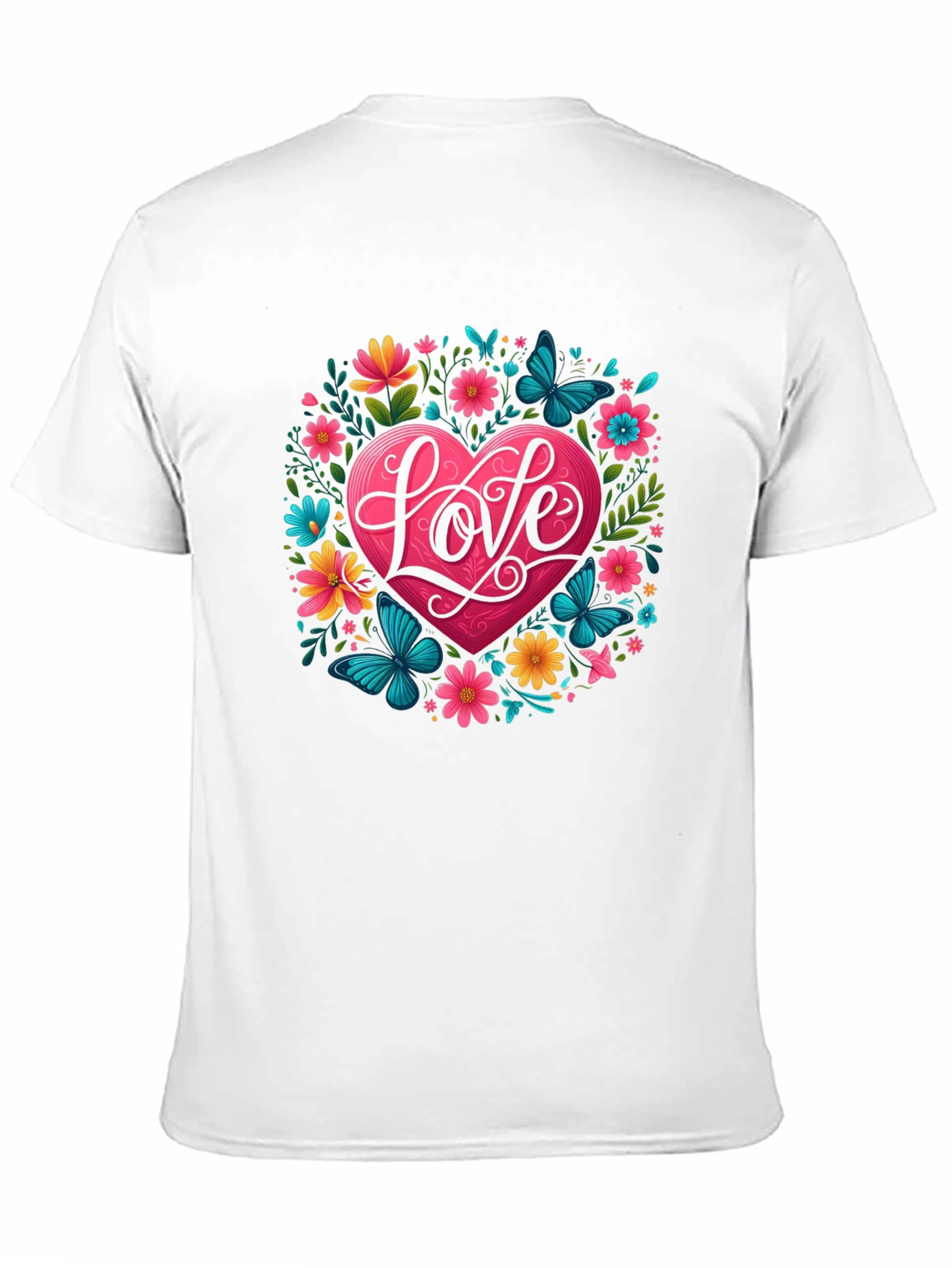 Love Heart Floral T-Shirt