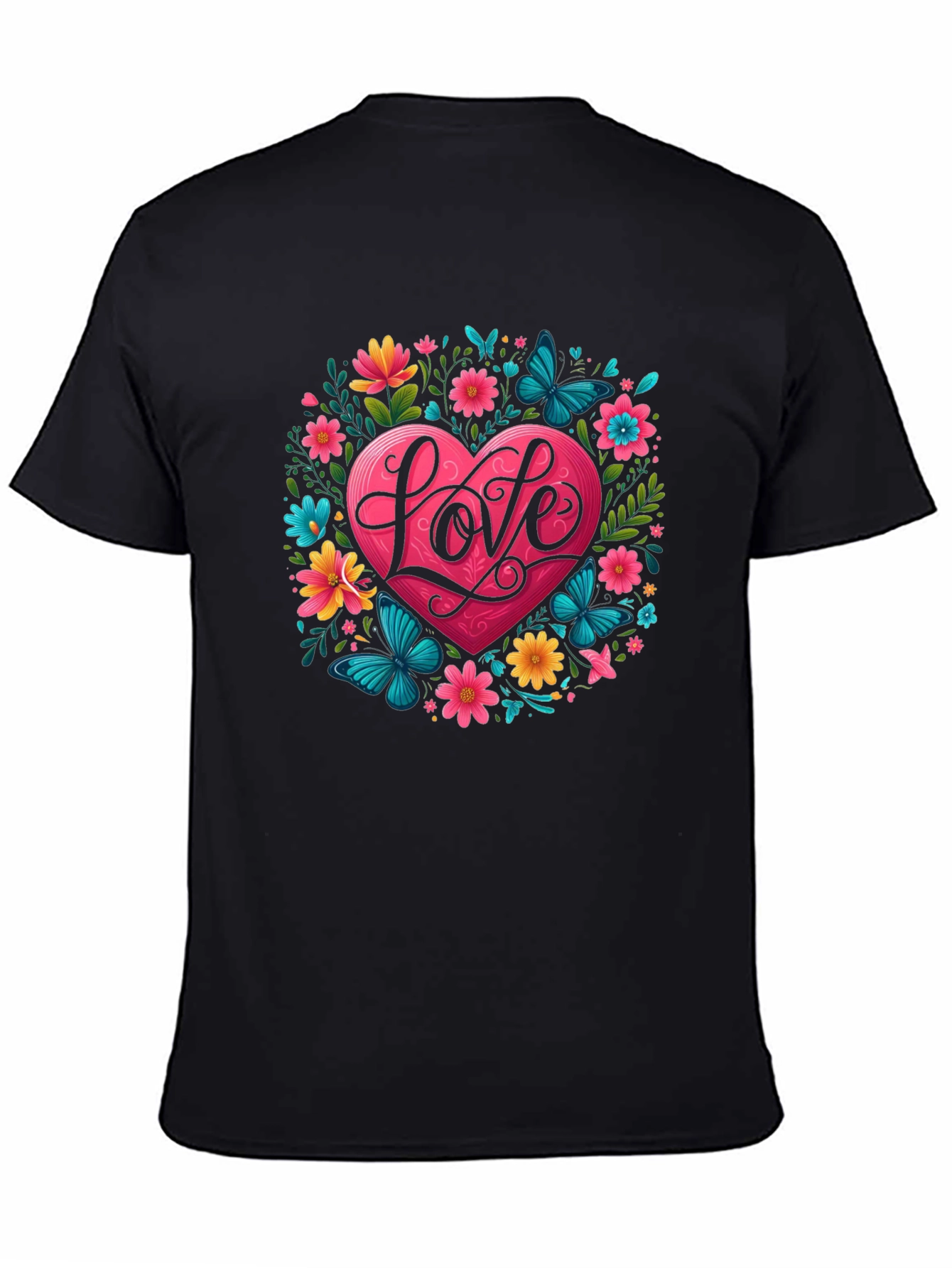 Love Heart Floral T-Shirt