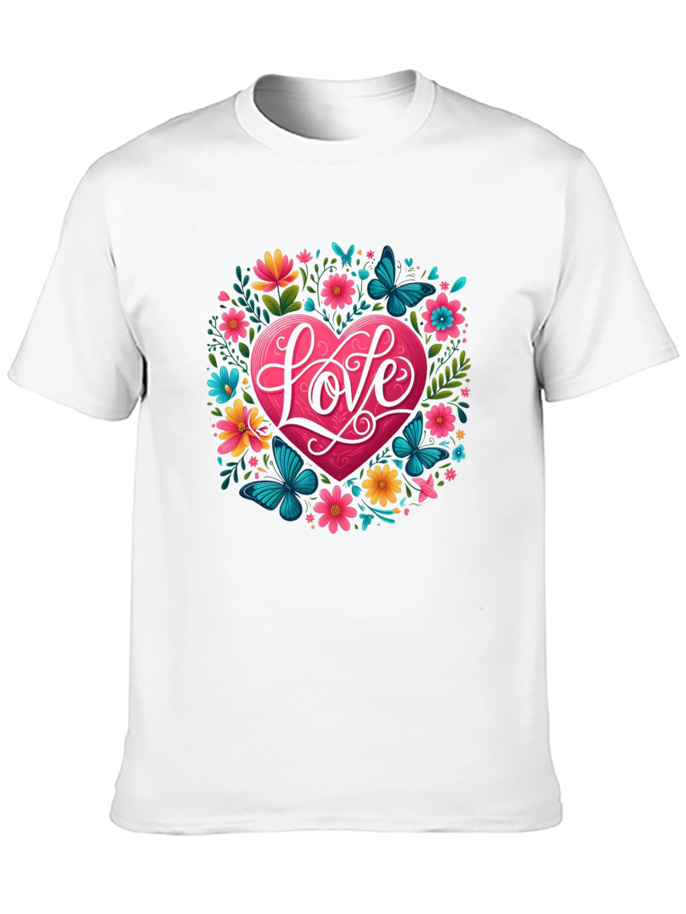 Love Heart Floral T-Shirt