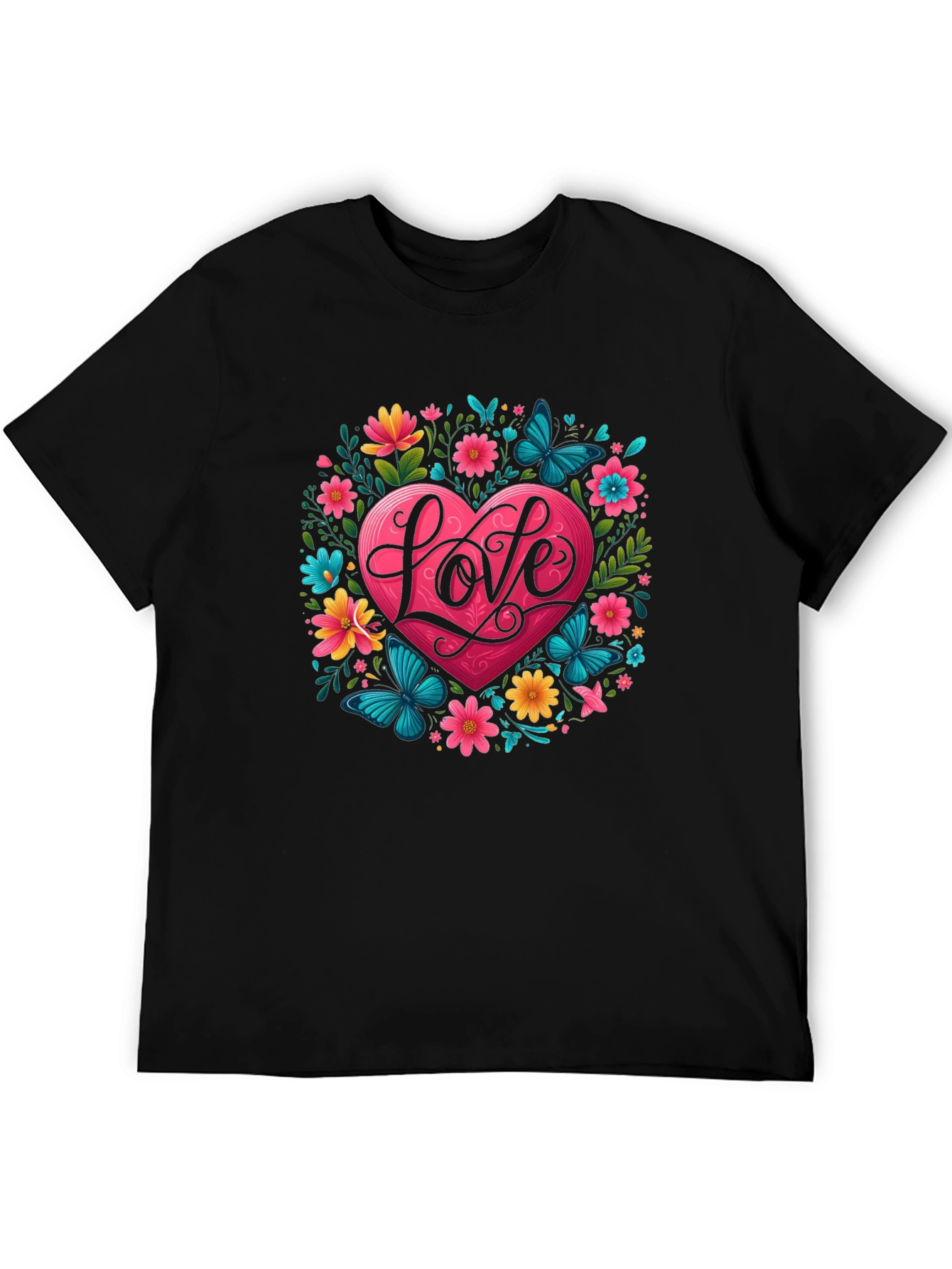 Love Heart Floral T-Shirt