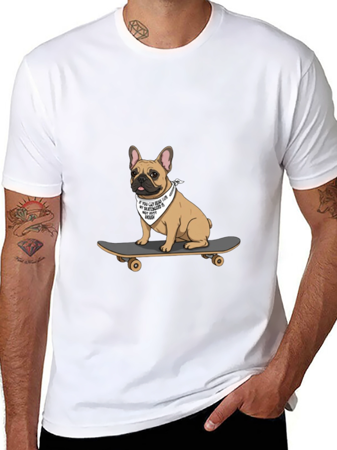 Dog on Skateboard T-Shirt