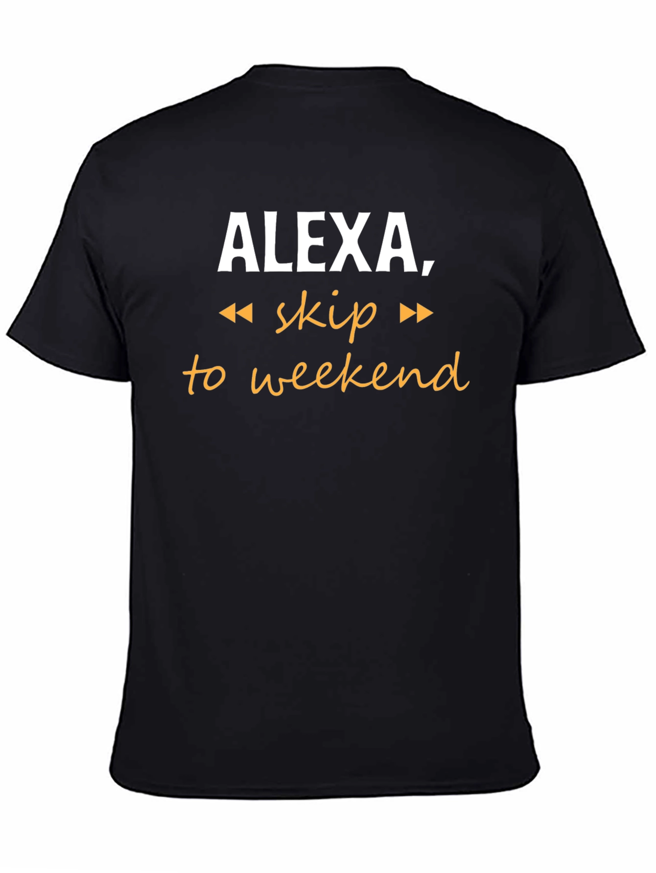 Alexa Skip to Weekend Black T-Shirt