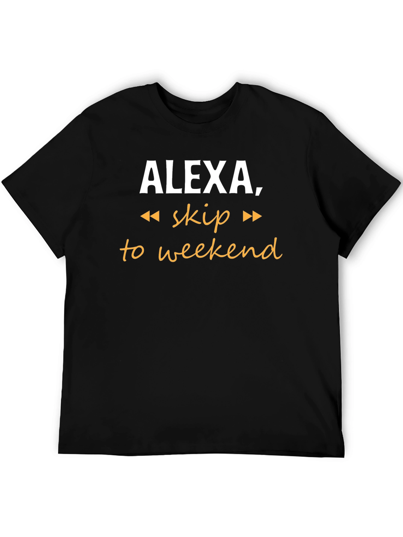Alexa Skip to Weekend Black T-Shirt