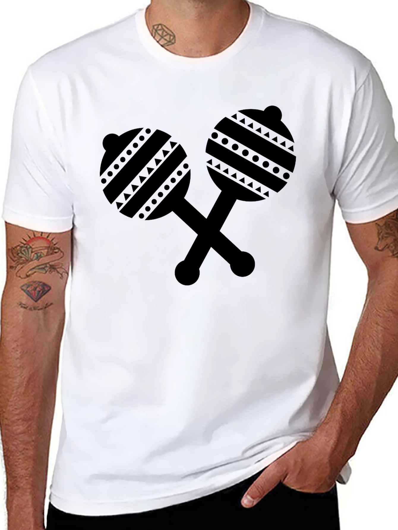 Maracas Graphic Tee - Music Lover T-Shirt