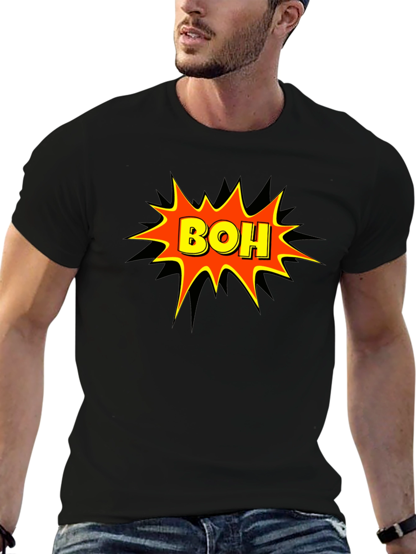 BOH Graphic T-Shirt - Black Cotton Tee