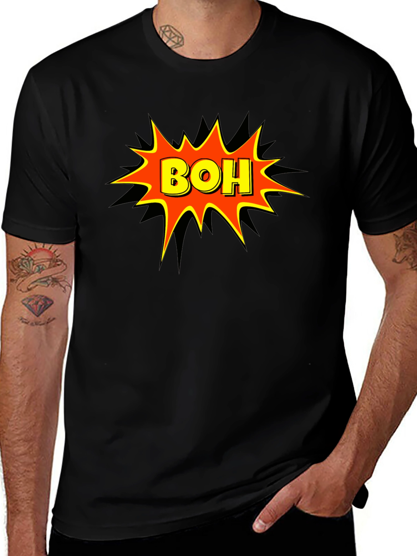 BOH Graphic T-Shirt - Black Cotton Tee