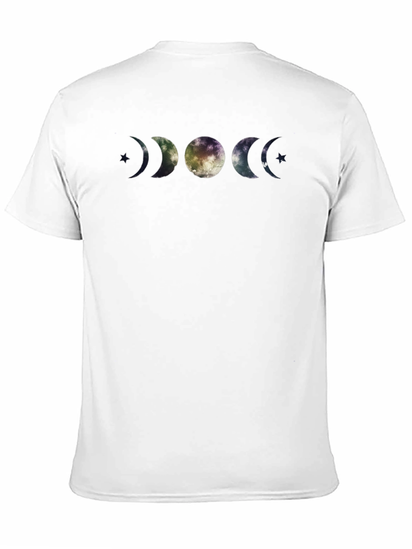 Moon Phases Graphic Black T-Shirt