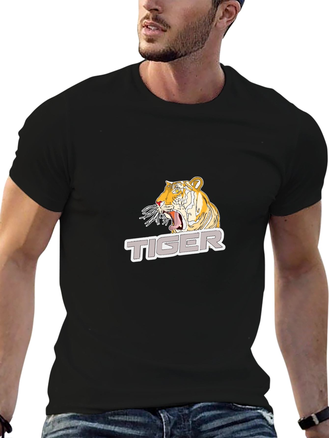 Tiger Graphic T-Shirt - Cool Animal Print Tee