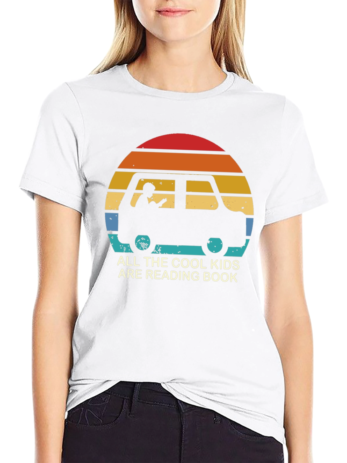 Cool Kids Reading Book T-Shirt
