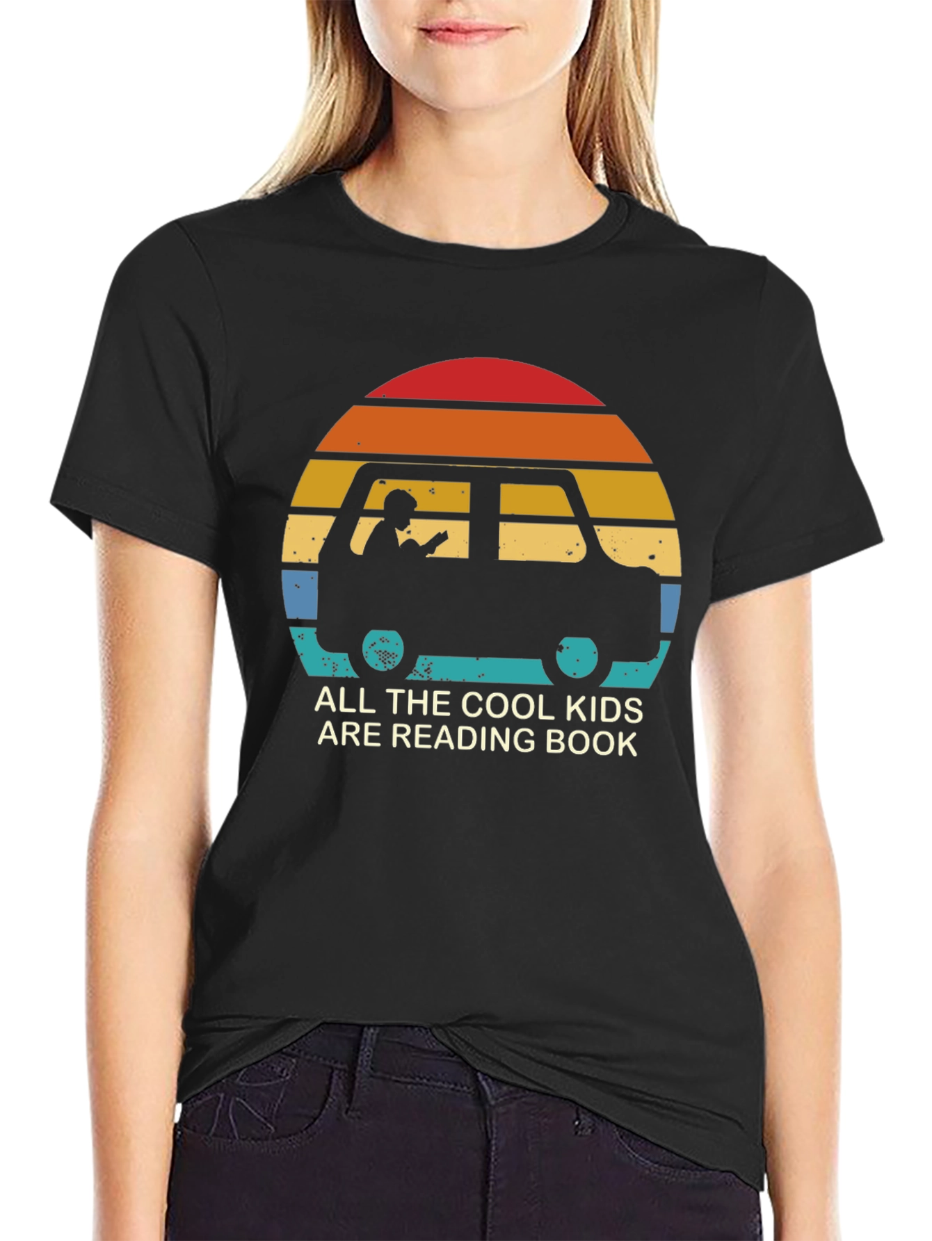 Cool Kids Reading Book T-Shirt
