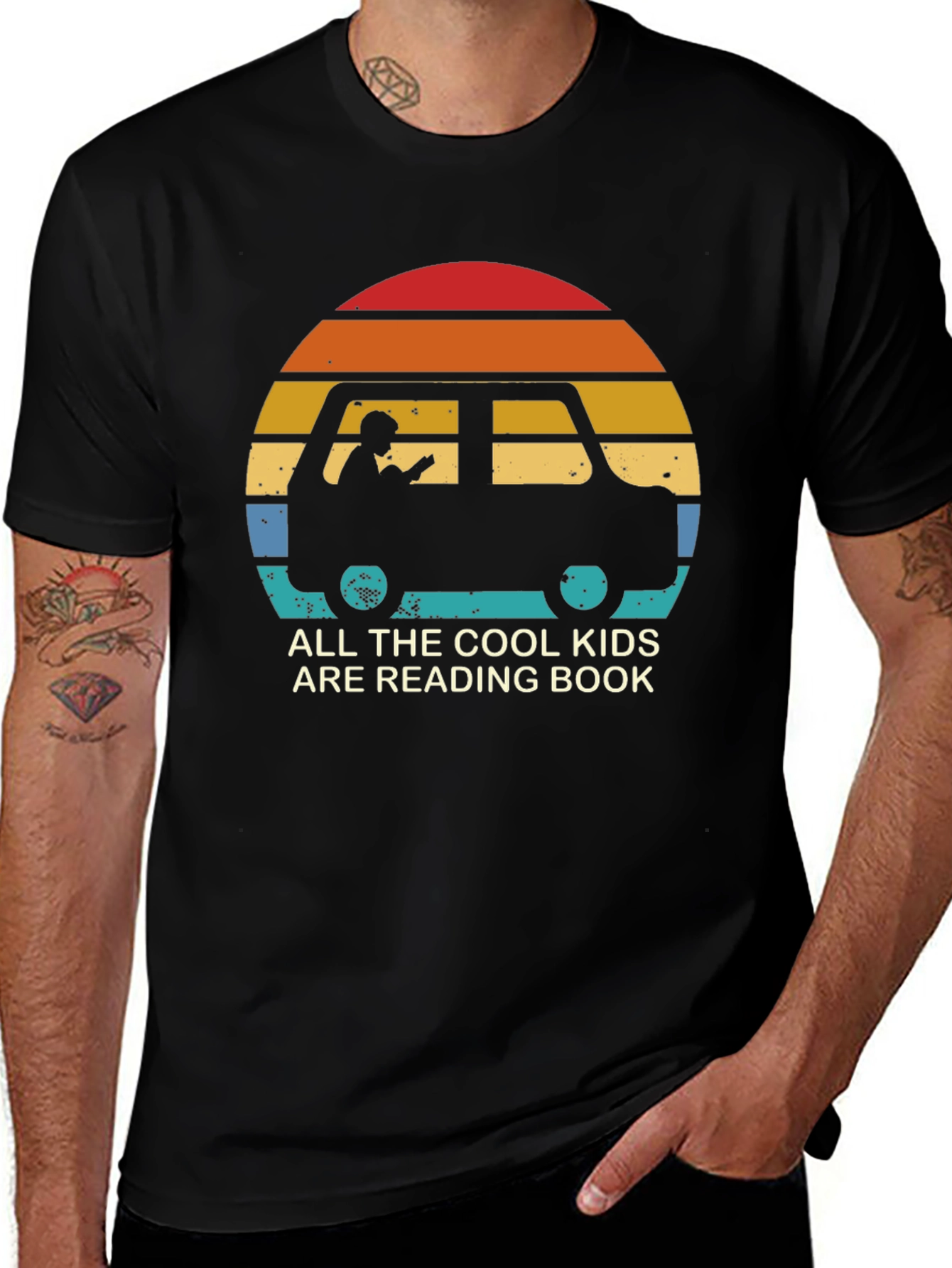 Cool Kids Reading Book T-Shirt