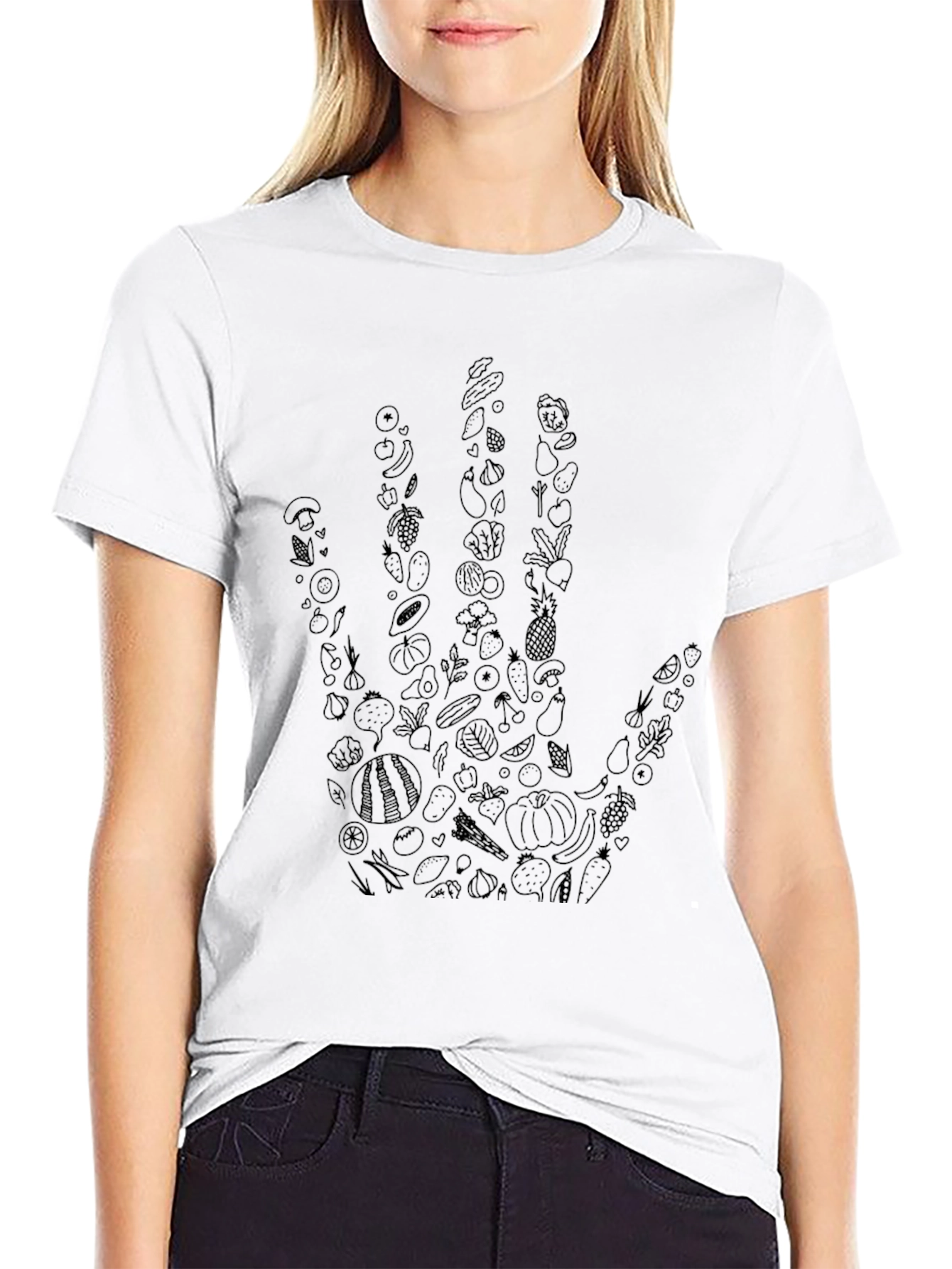 Hand Made of Produce Graphic Tee - Black
