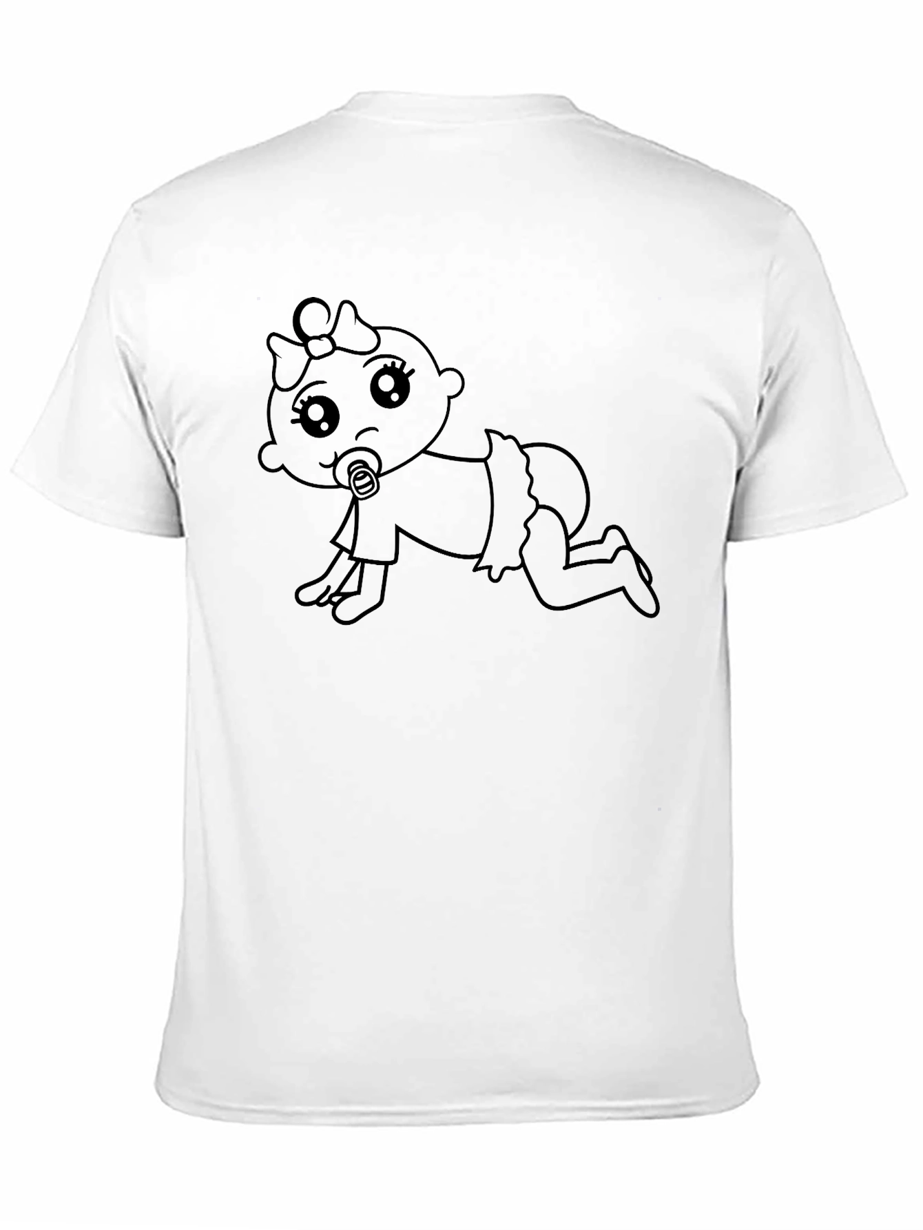 Cute Baby Graphic Tee - Black T-Shirt