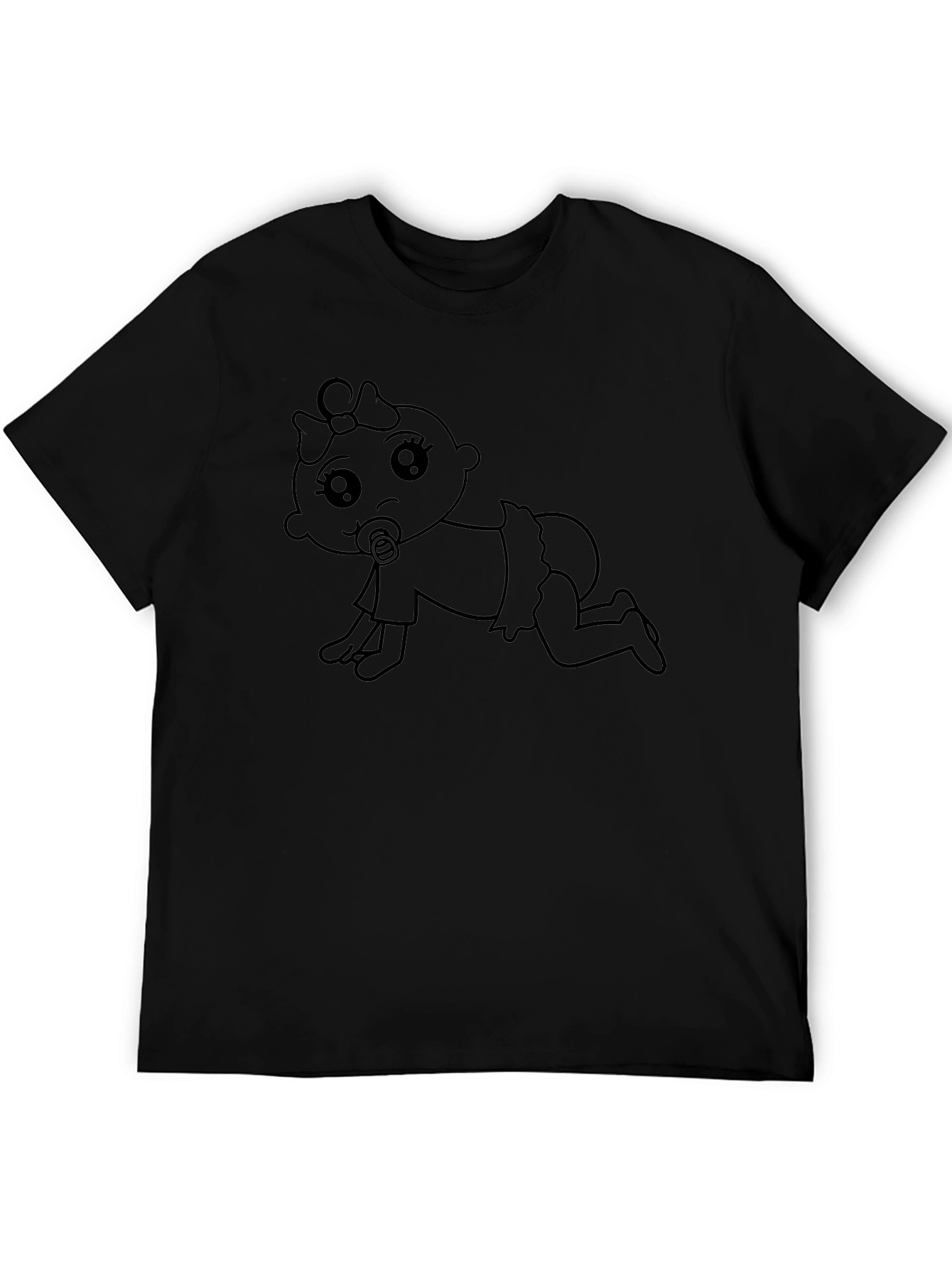 Cute Baby Graphic Tee - Black T-Shirt