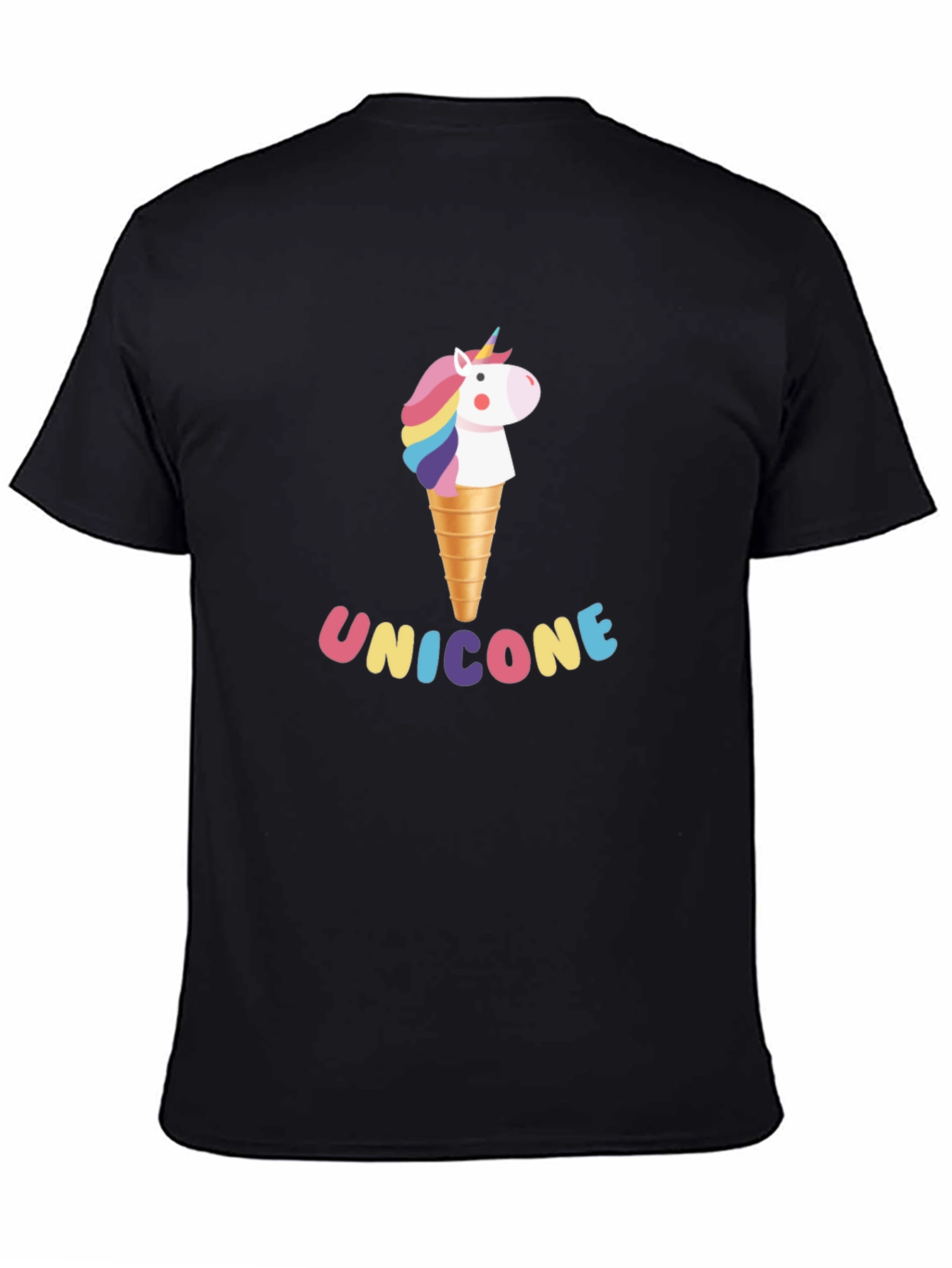 Unicone Black Graphic Tee